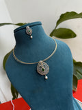 Hs002 gold silver hasli with diamond finish pendant