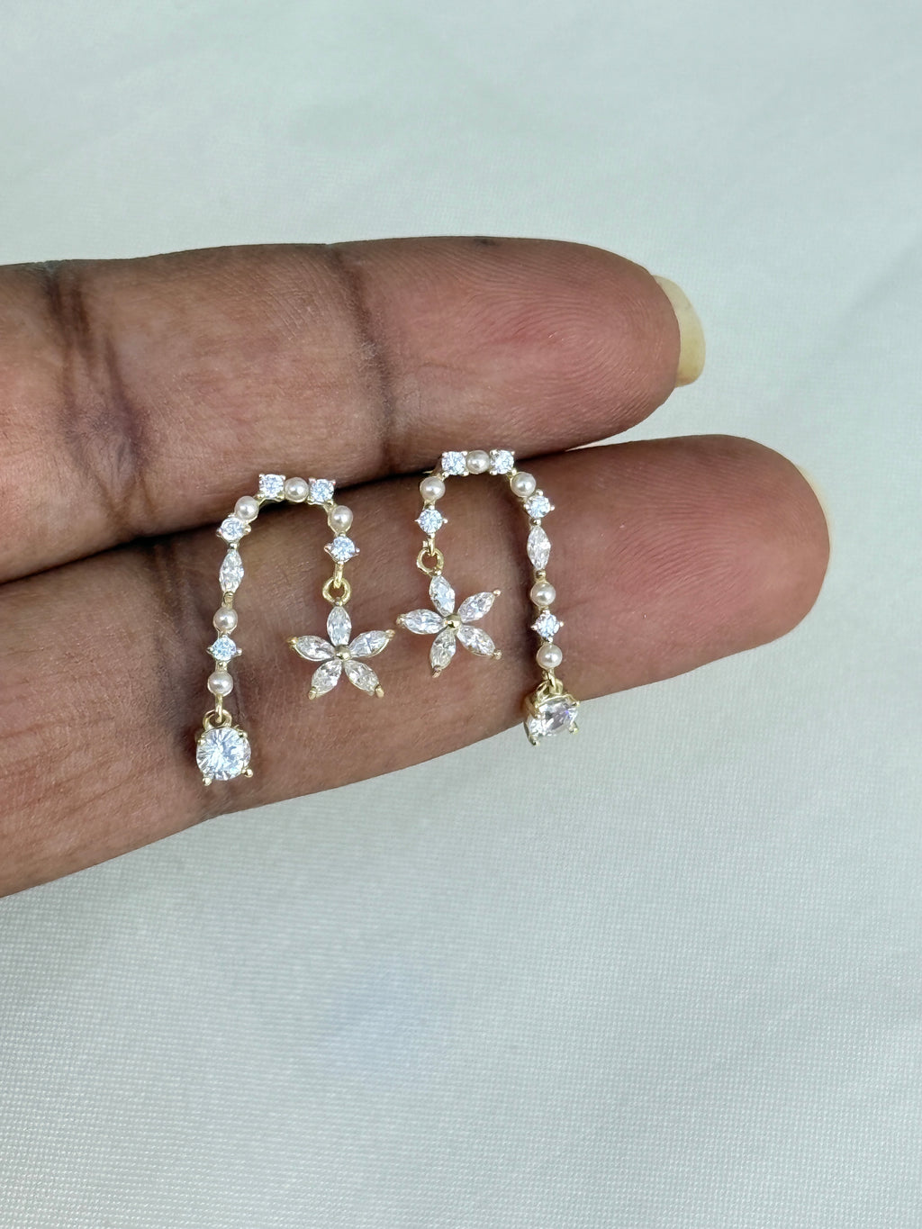 Se020 92.5 silver hallmark western earrings