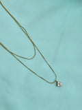 DC079 anti tarnish 2 layer's flower 18inches adjustable daliy wear chains