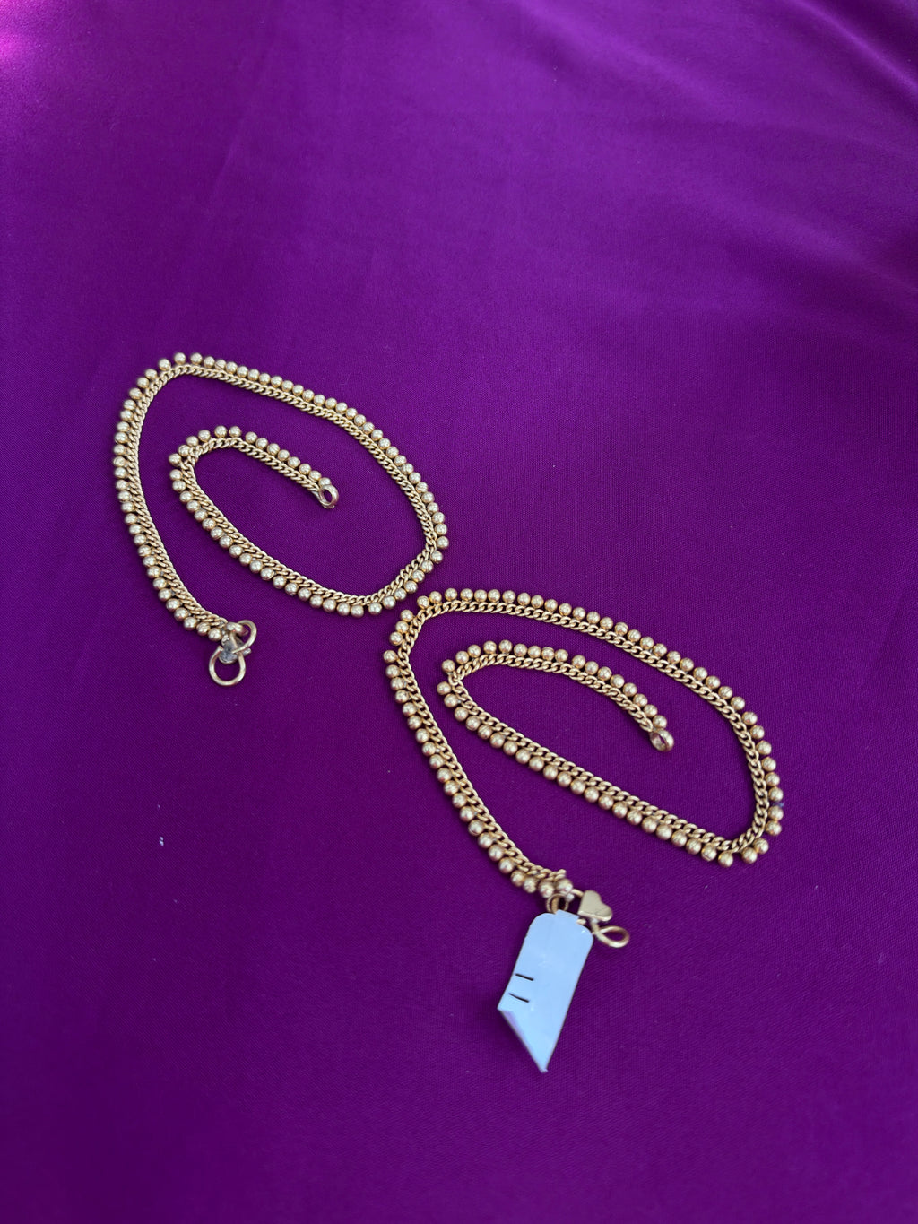 Ak151 Panchaloham unpolished anklets