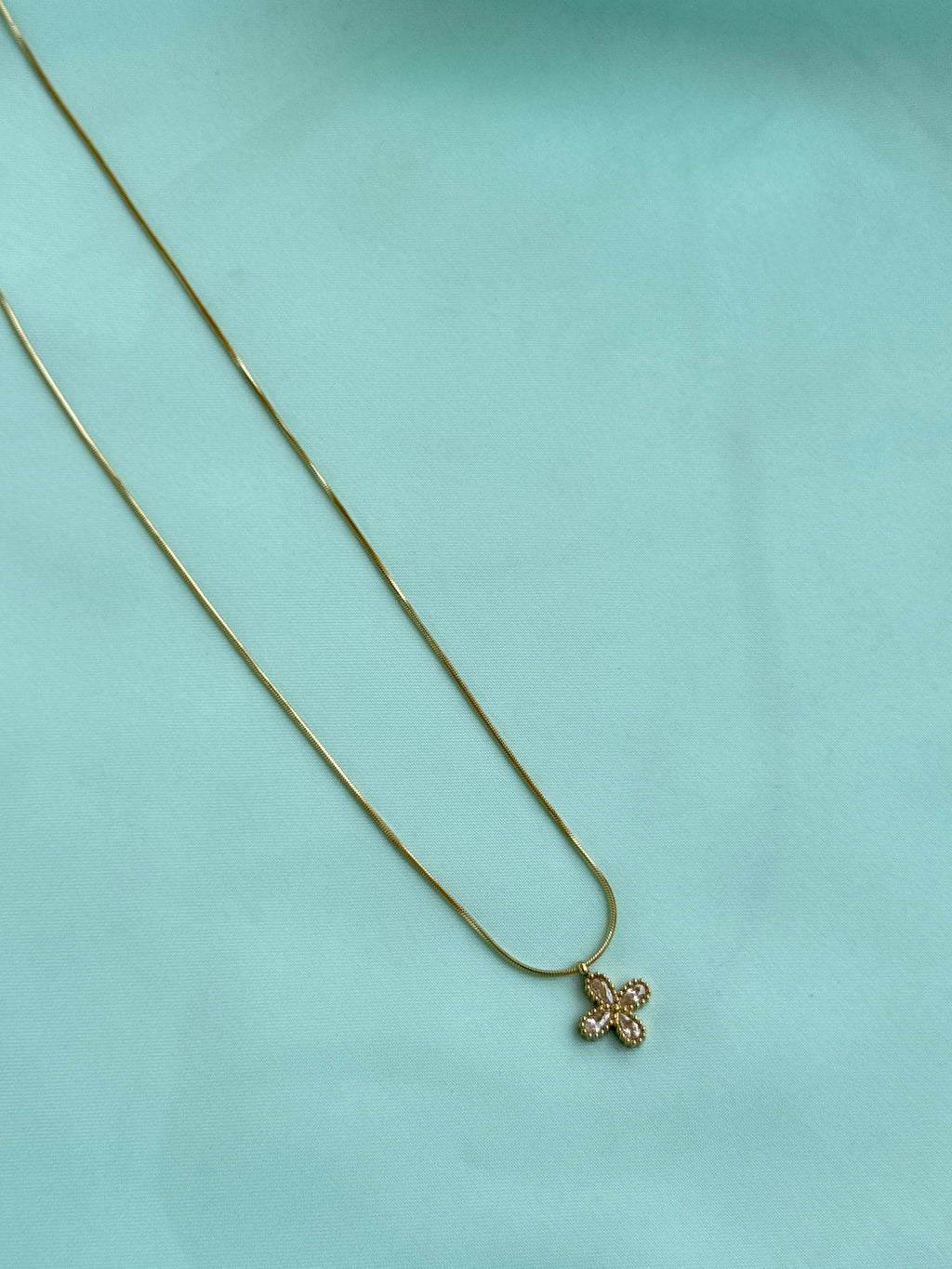 Dc112 anti tarnish single flower 18inches adjustable daily wear chains