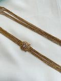 Ch5089 Chandraharam with side pendent 8 layers in 27 inches