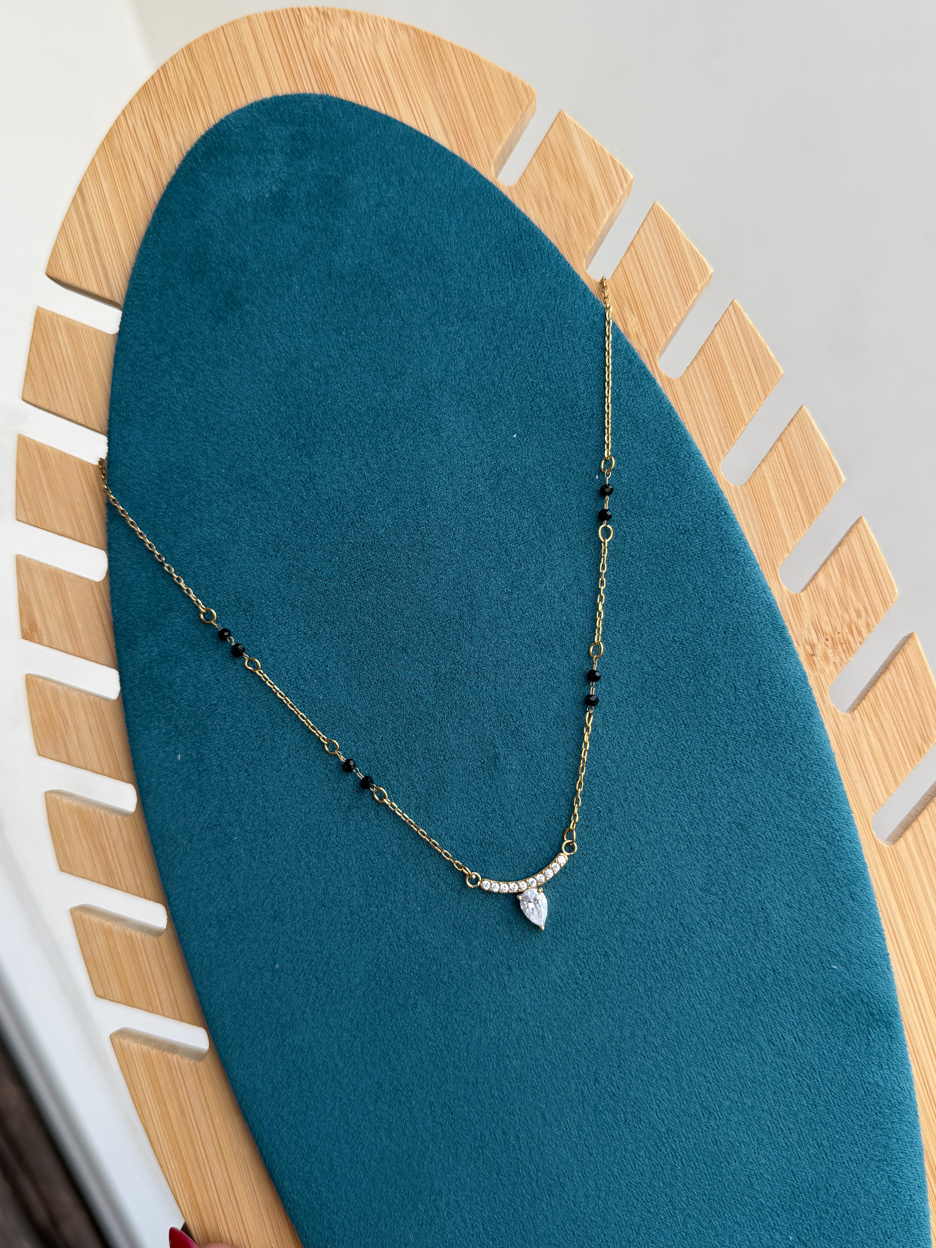 Bb037 halfmoon drop Anti tarnish blackbeads