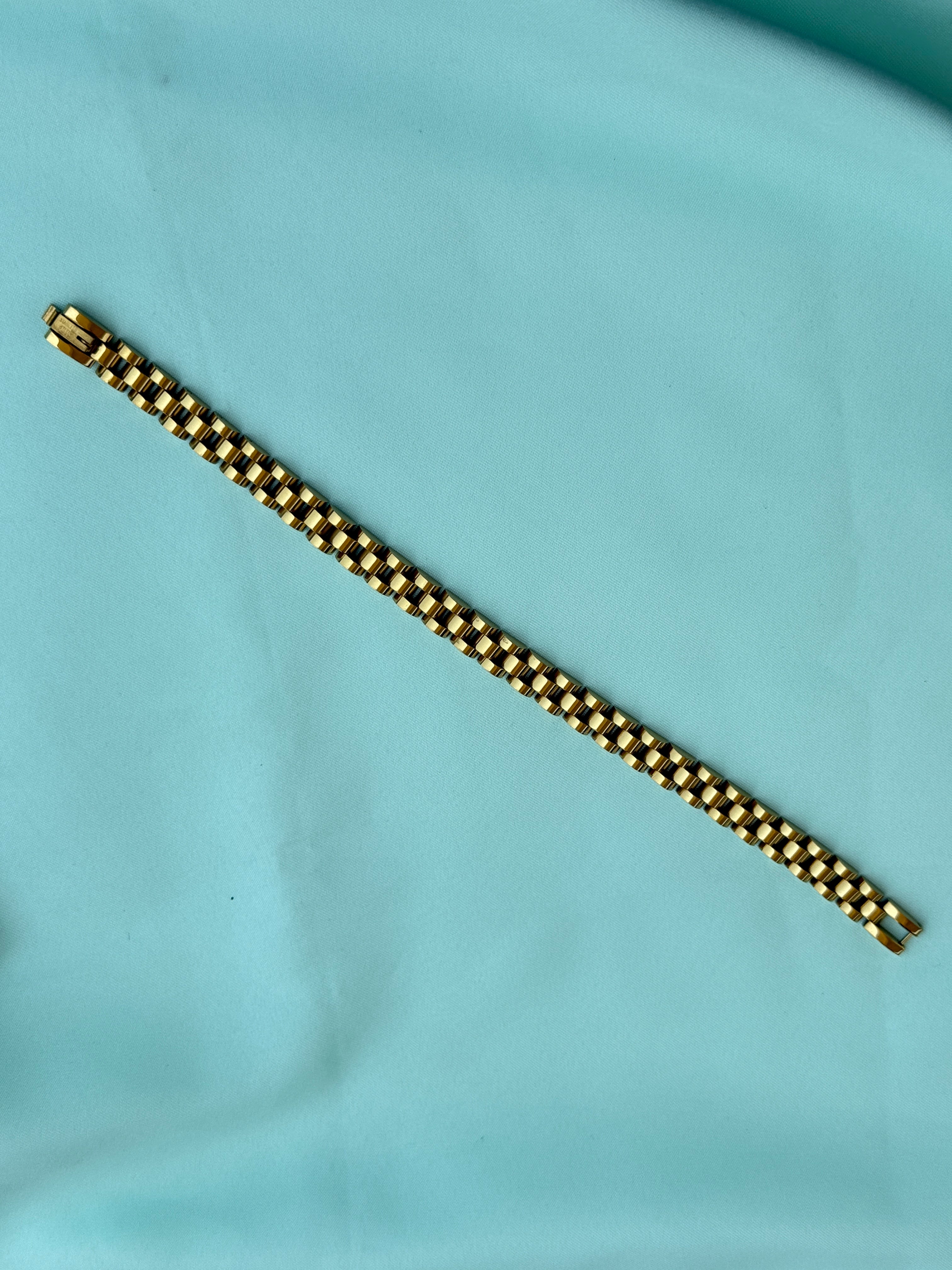 Mn027 anti tarnish  gold chain bracelet suits for 2.8 and 2.10 size