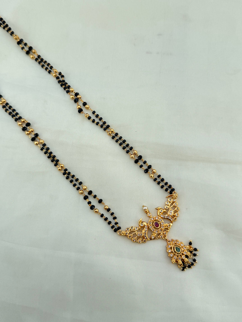 Bb600 26inches 2 lines long Blackbeads