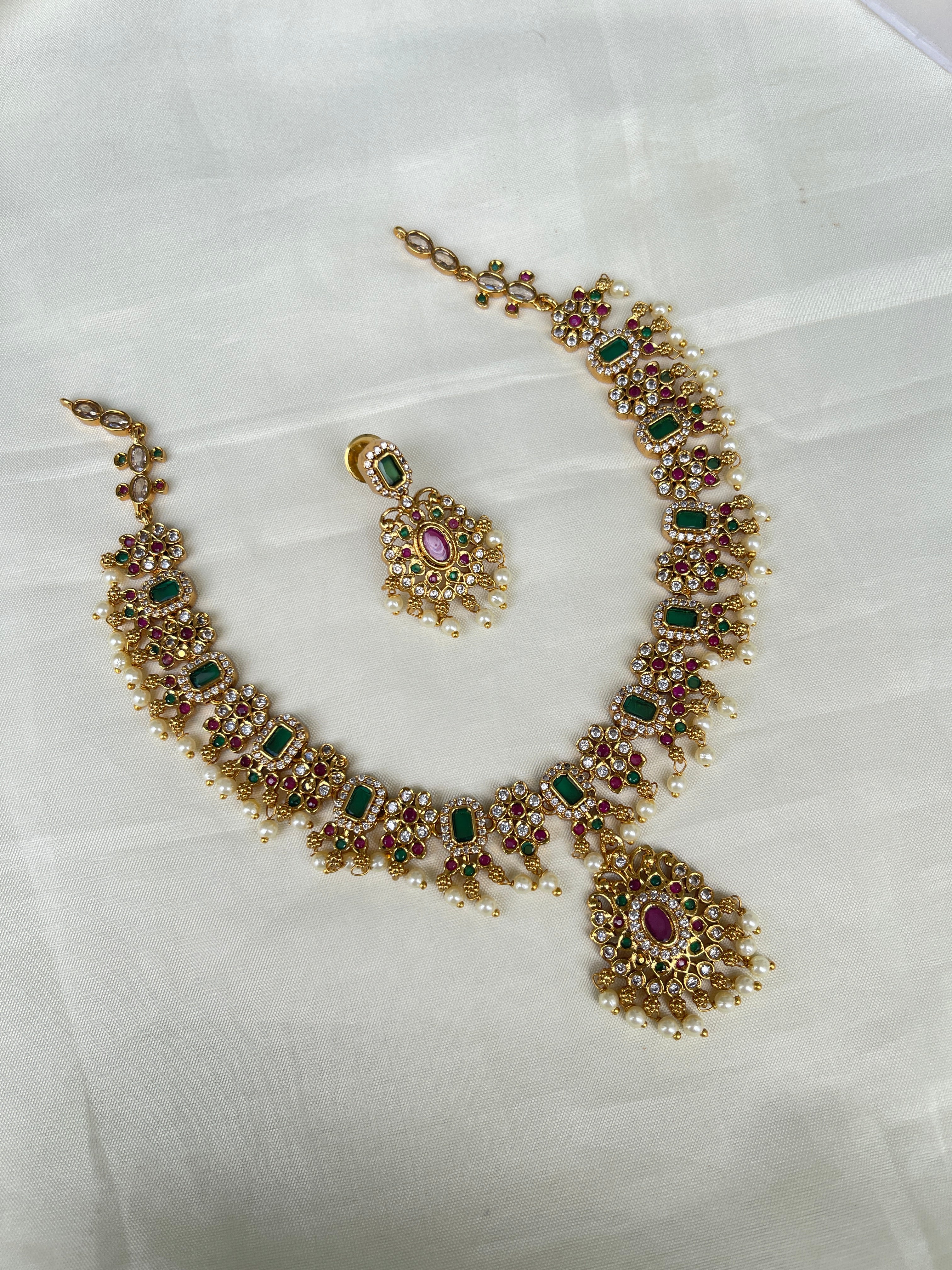Multi square neckset ns2045