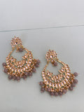 Big size grey chandbali earrings ER6135