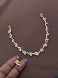 Ns600 cz stone short neckset suits for kids and adults