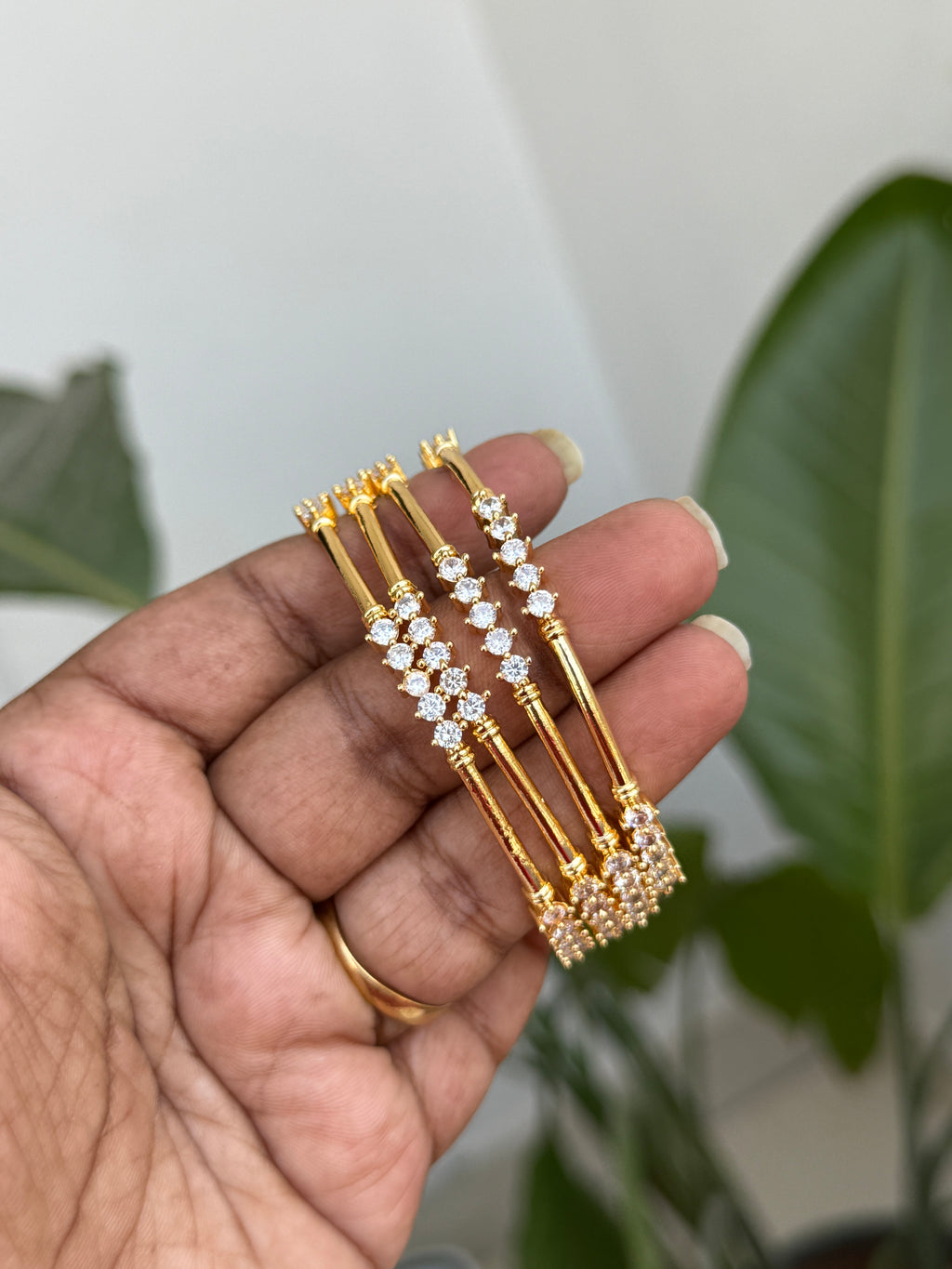 Sb115 slim diamond replica bangles