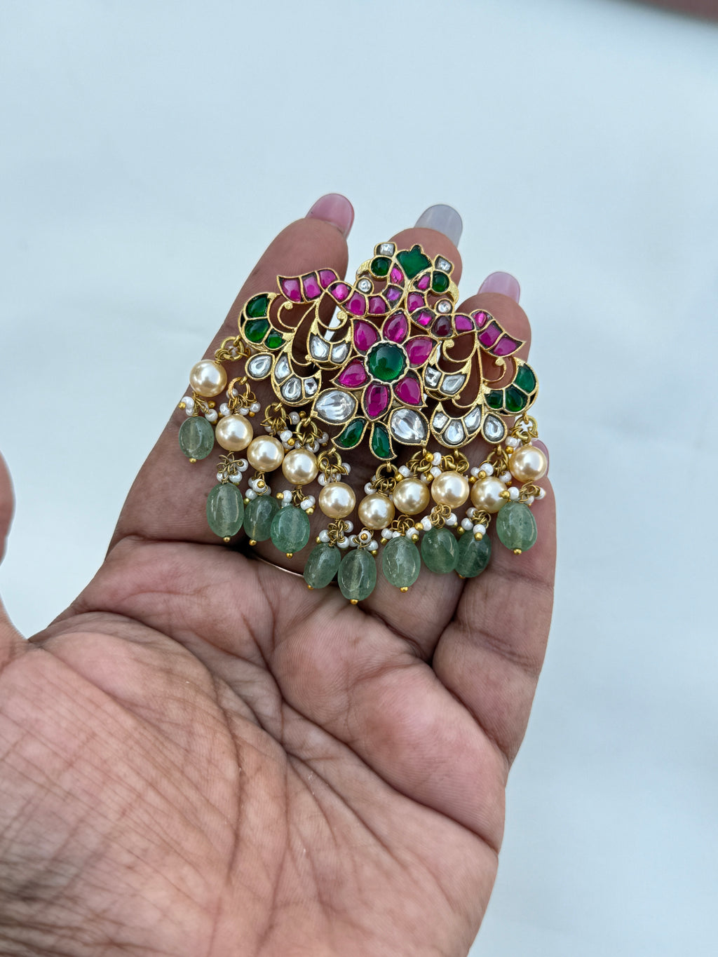 L013 jadau kundan pendant