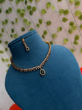 Drop pendant short Neckset with earrings - Ns863