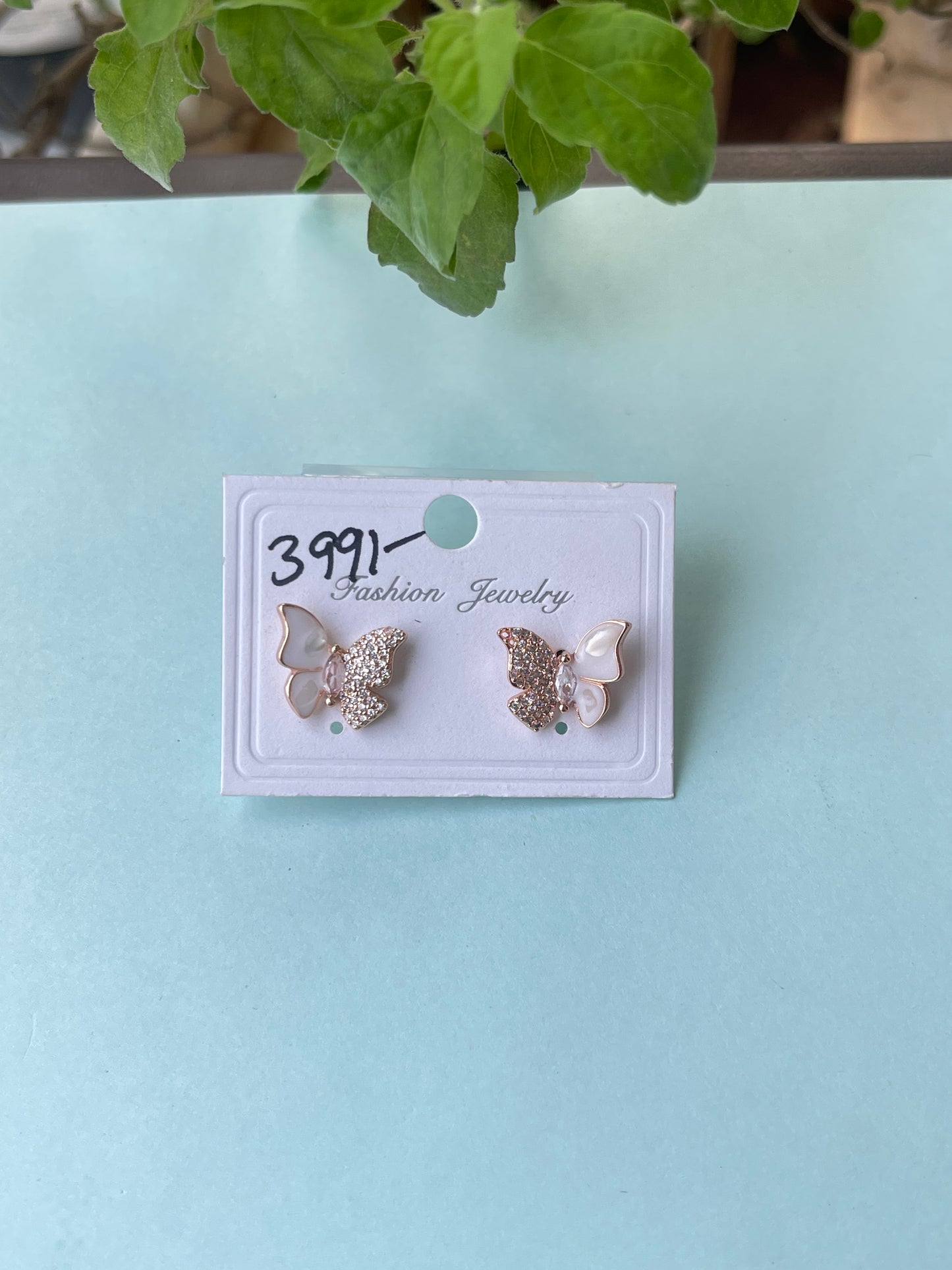 Butterfly studs in 2 colors