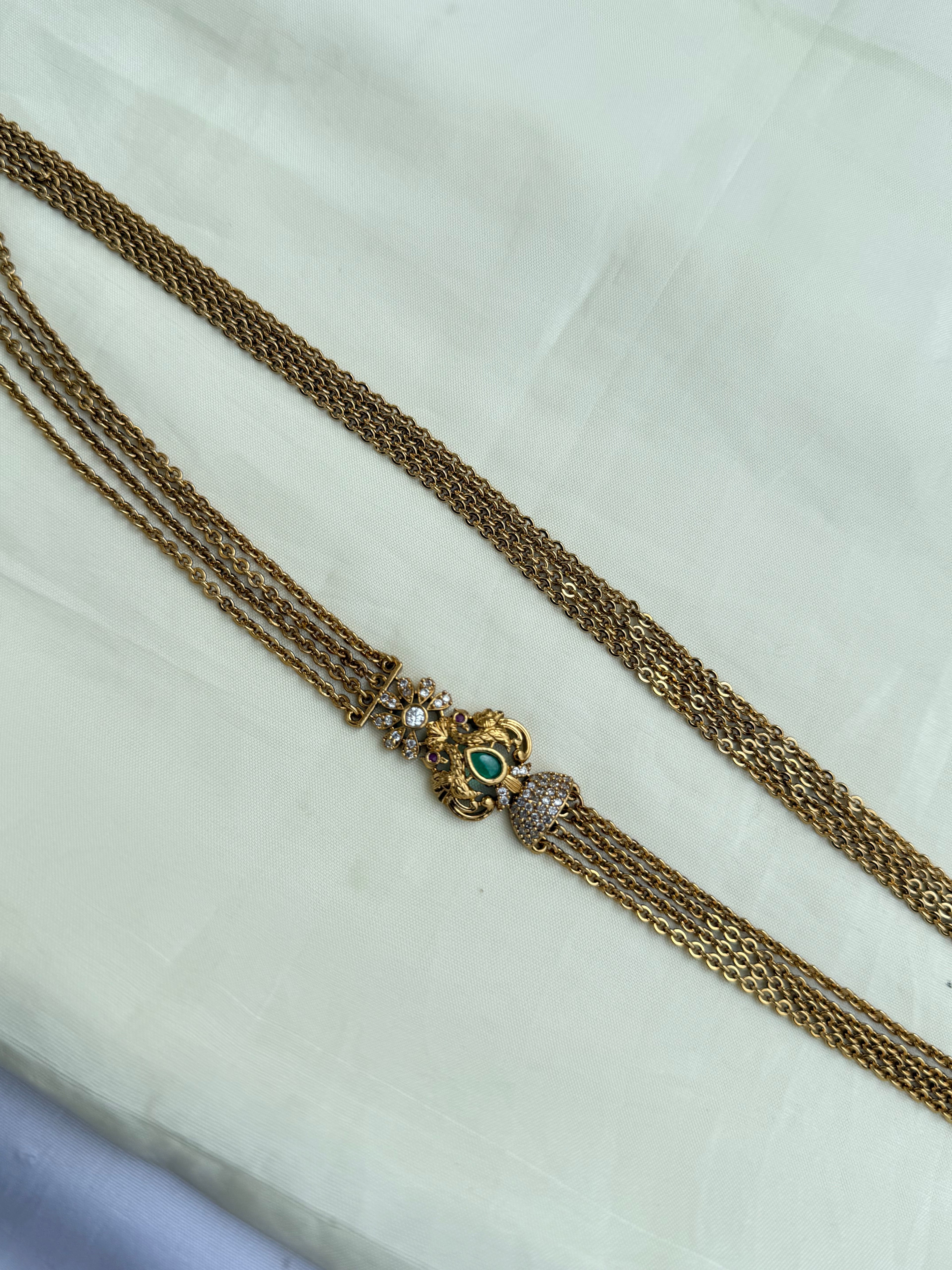 Ch5068 dual peacock chandraharam