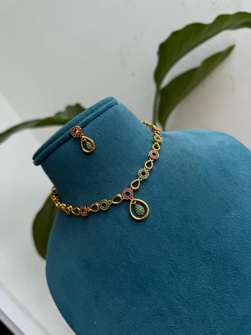 Ns457 simple neckset with earrings