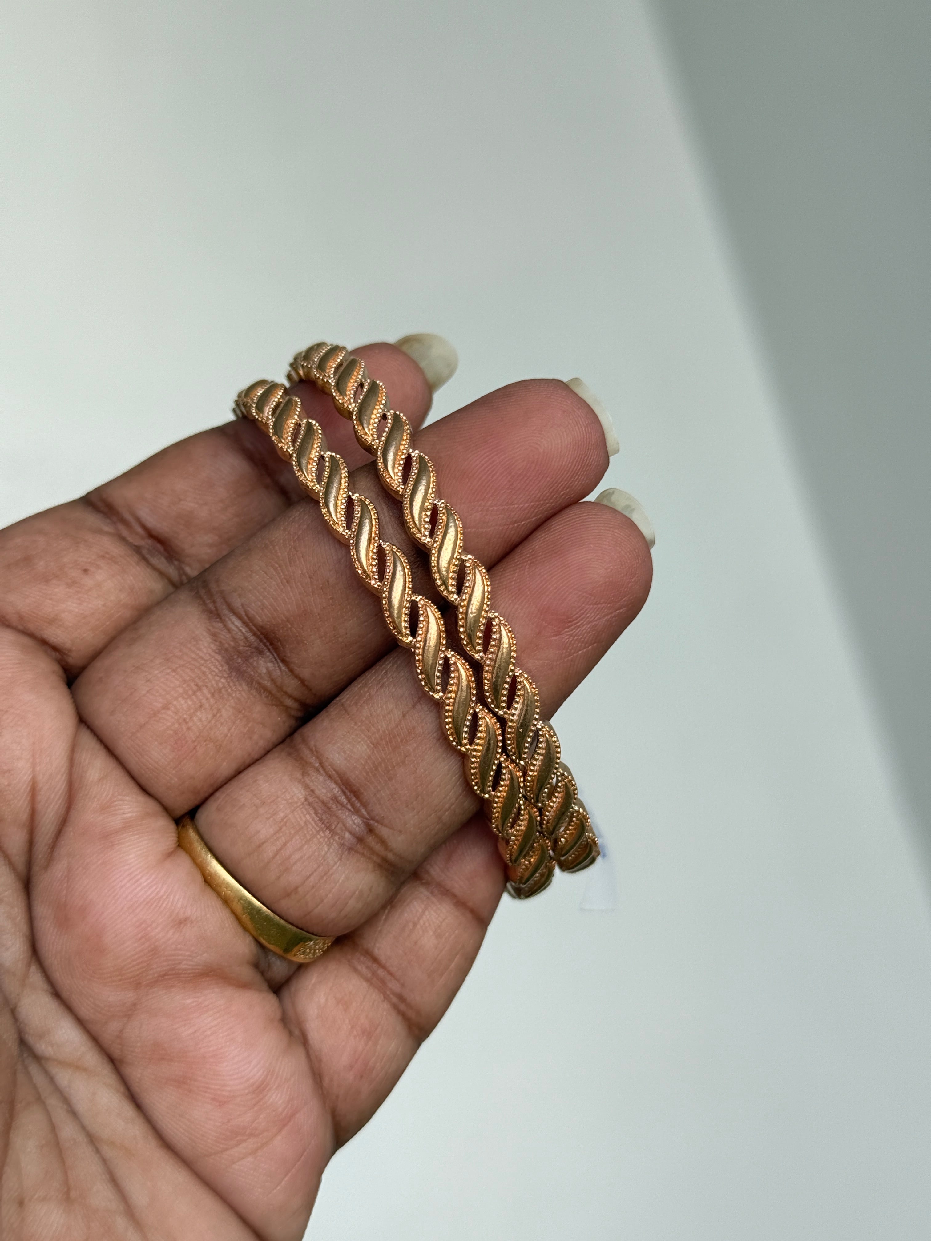 Ph059 unpolished panchaloham impon bangles
