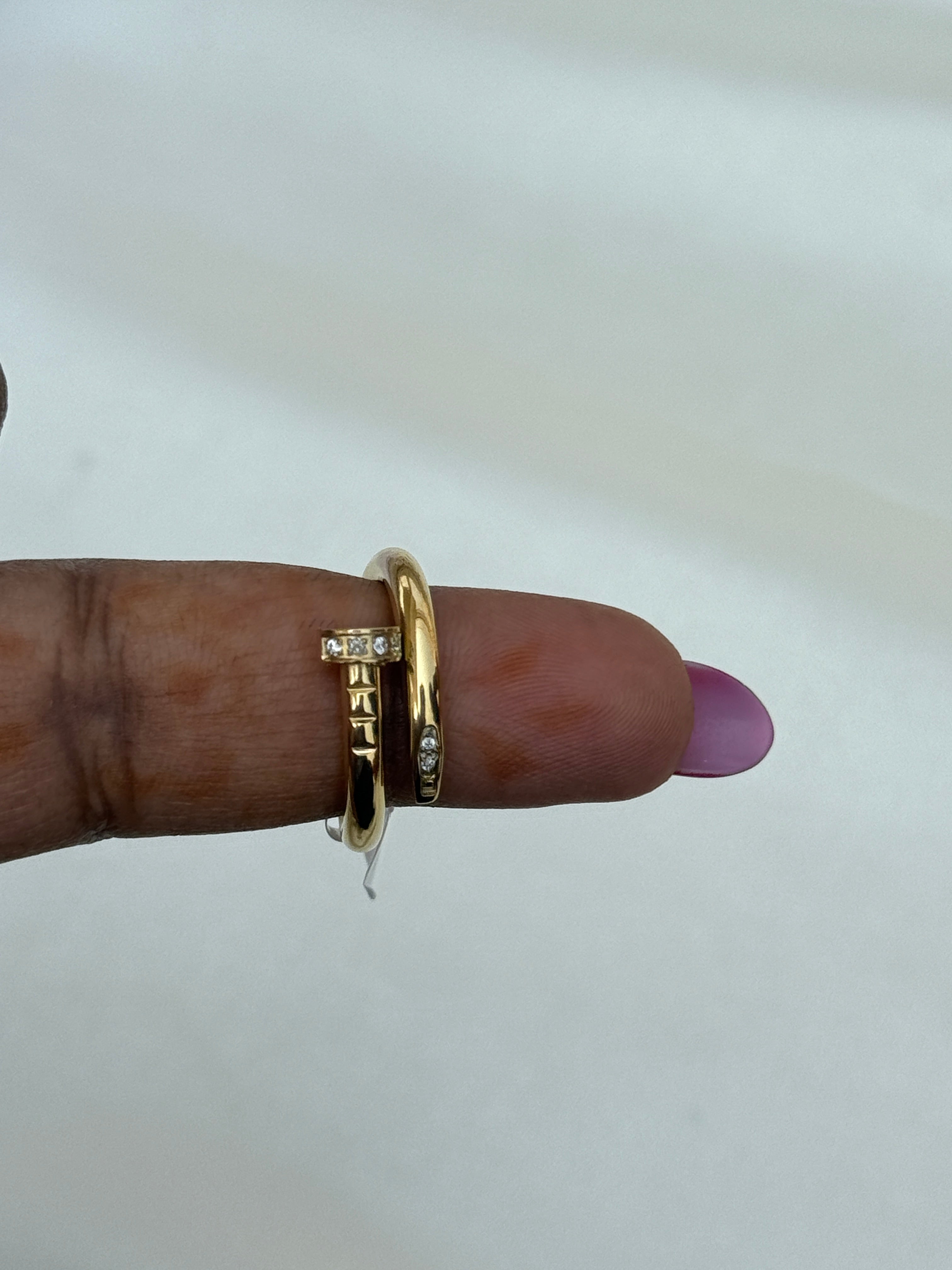 Rg047 anti tarnish cartier finger ring