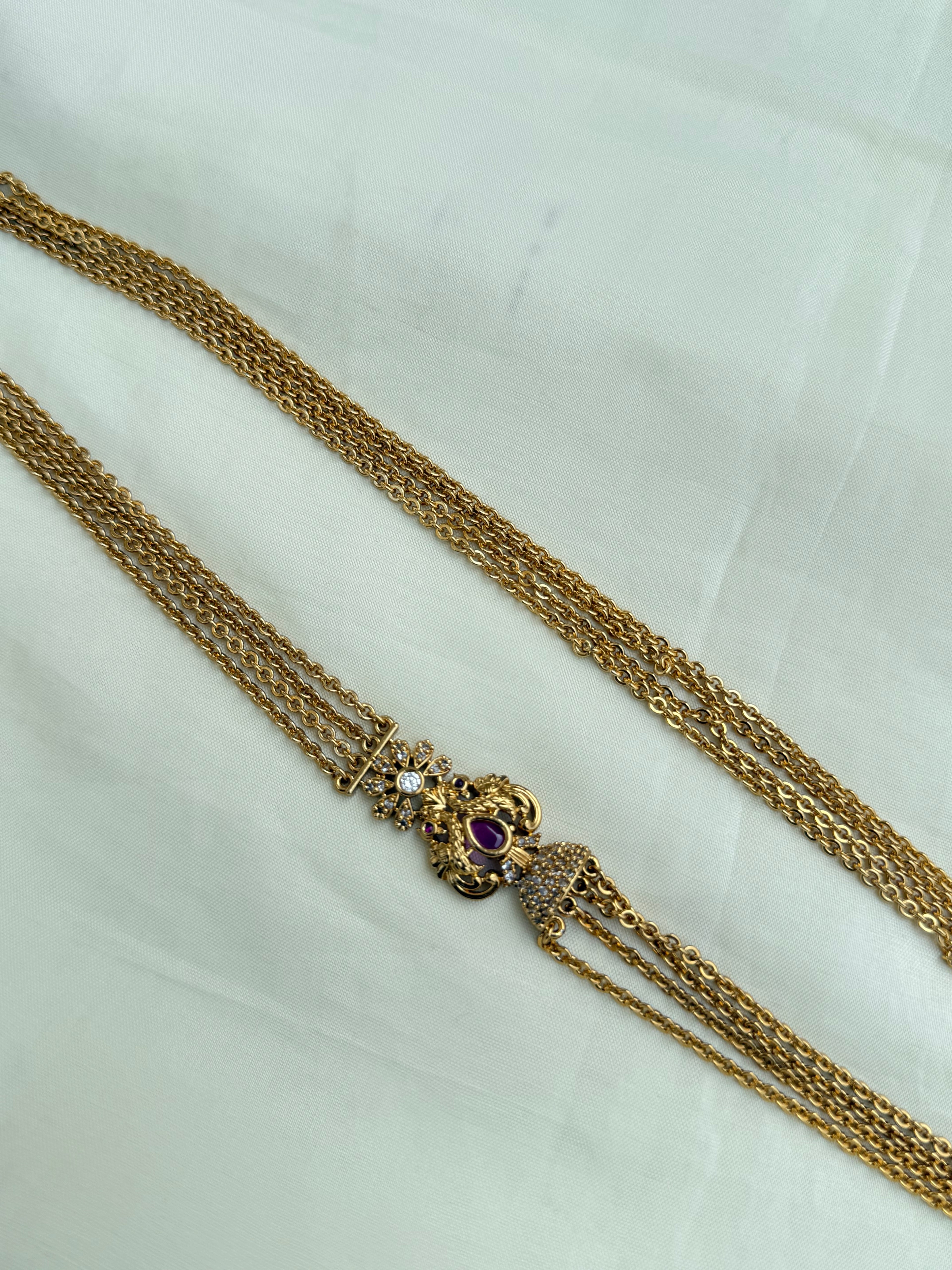 Ch5068 dual peacock chandraharam