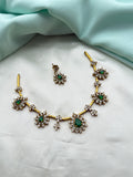 Ns264 multi kante neckset with earrings