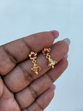 PH183 panchaloham small butta back screw earrings