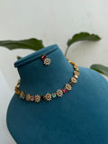 NS445 Multi choker style Neckset with earrings