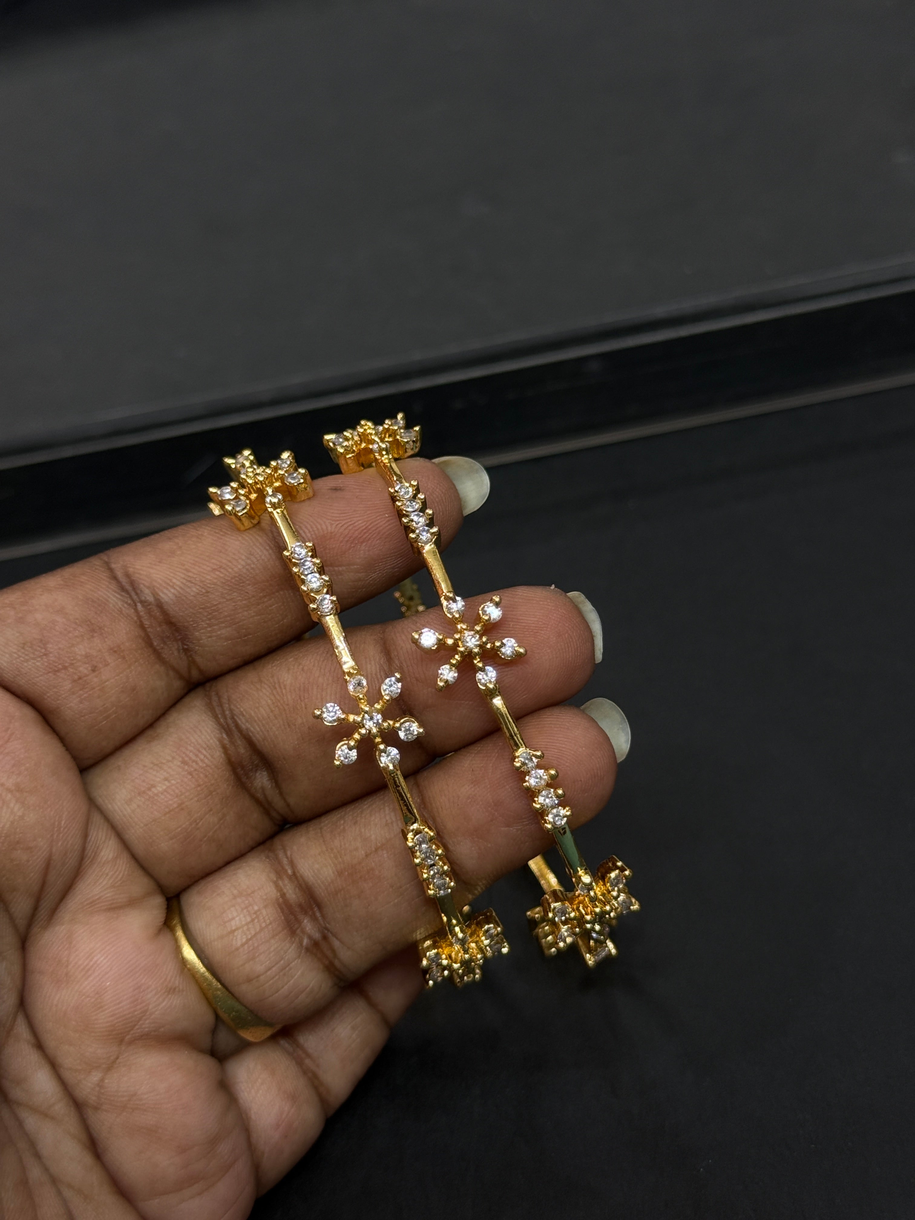 Sb147 diamond replica bangles