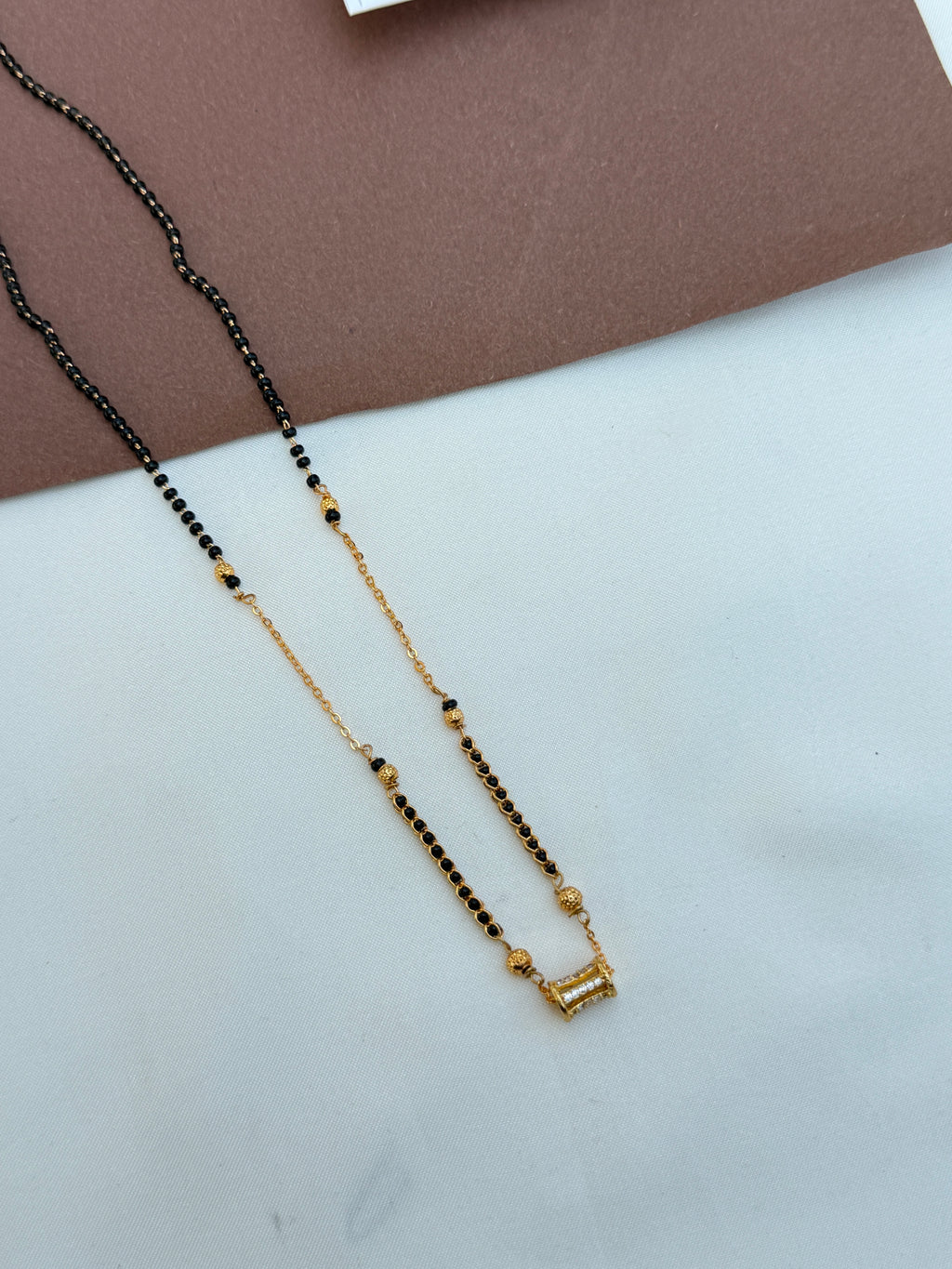 Bb075 18 inches single line black beads