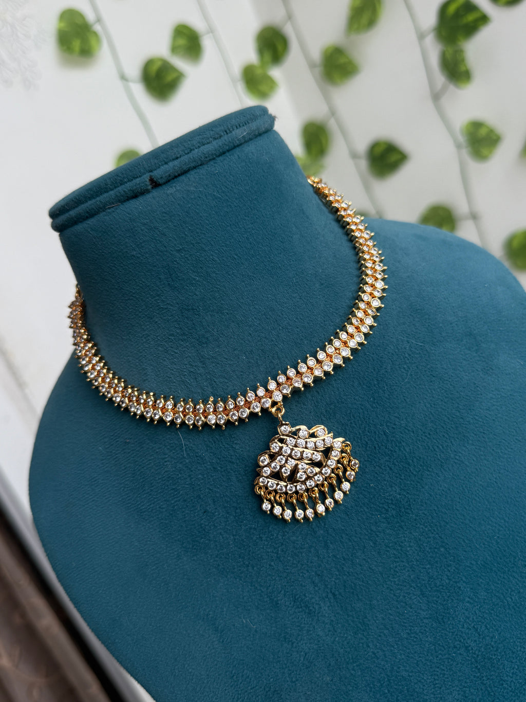 Ph388 panchaloham polished kante neckset