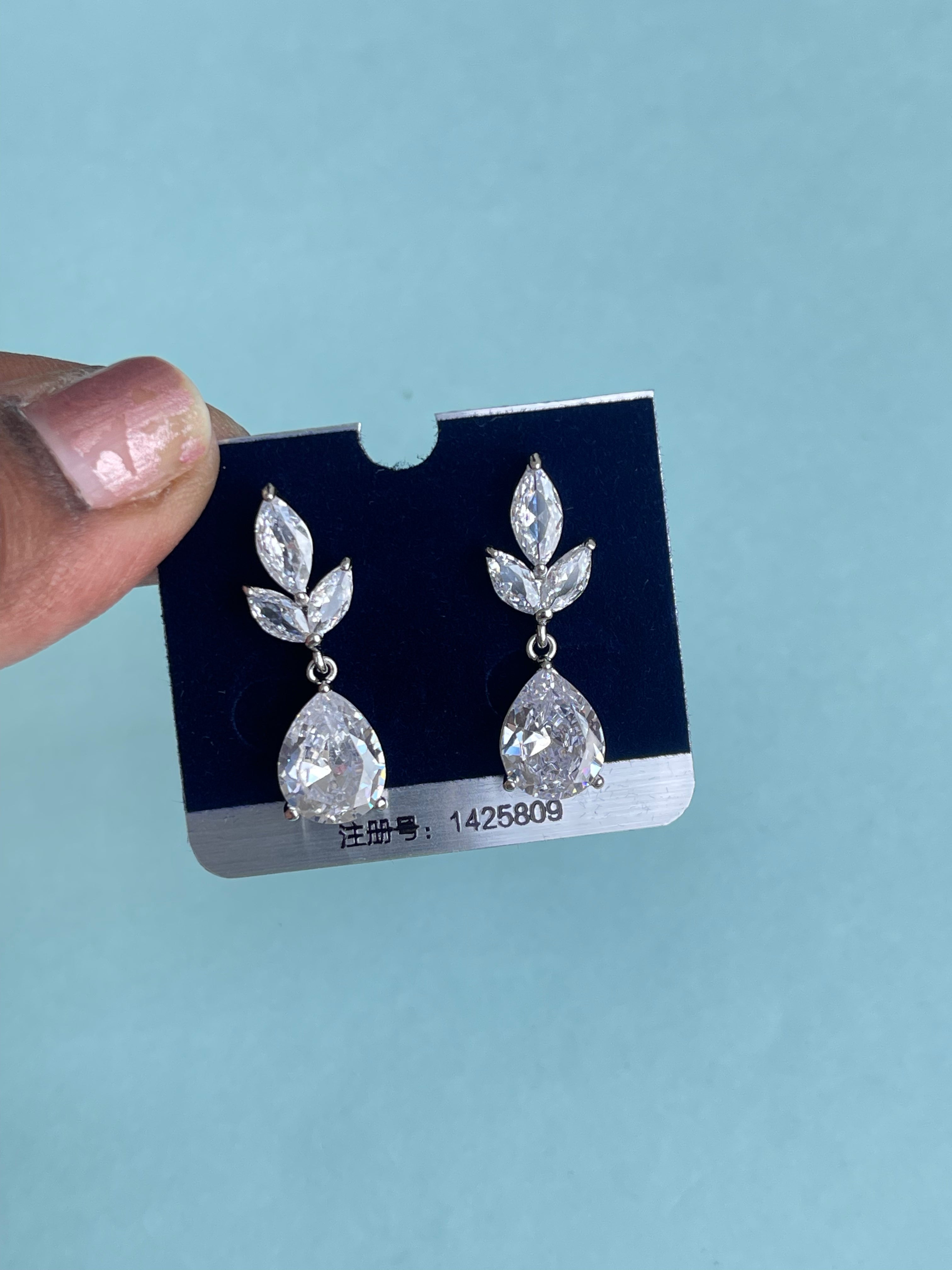 Sterling silver hanging earrings