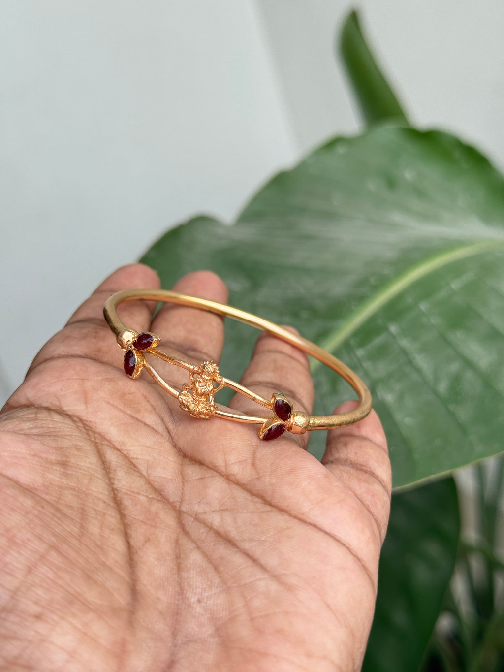 Ph083 lakshmi devi panchaloham kada bracelet