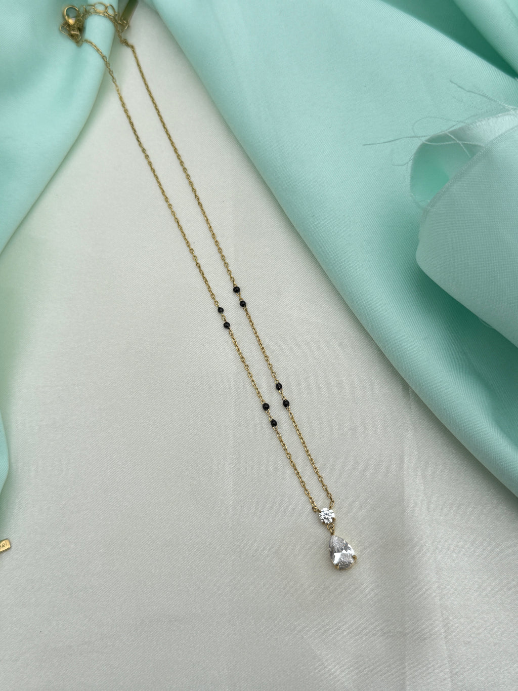 Bb152 anti tarnish 16to18 inches stone blackbeads