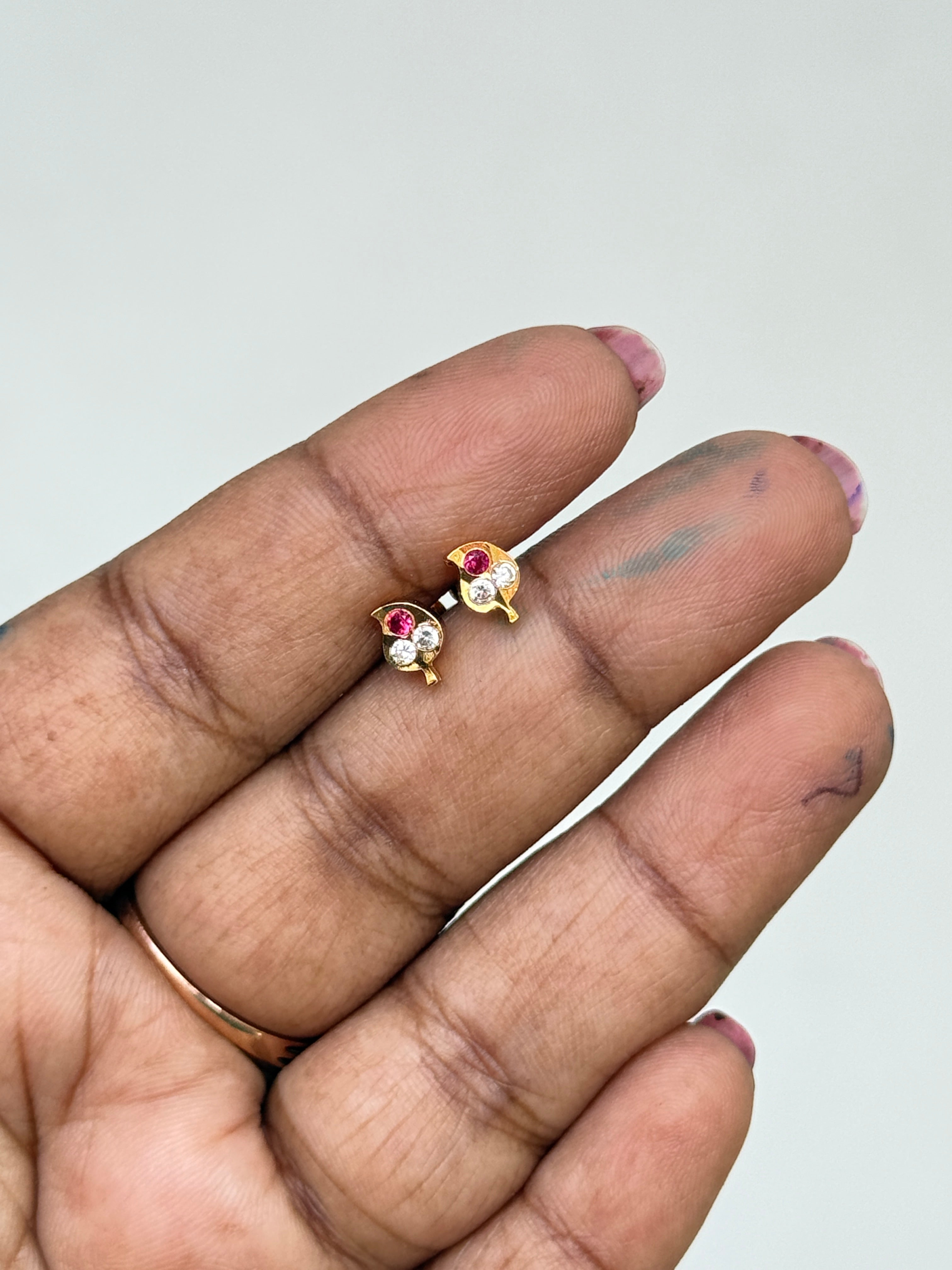 Ph036 Panchaloham small studs with back screw