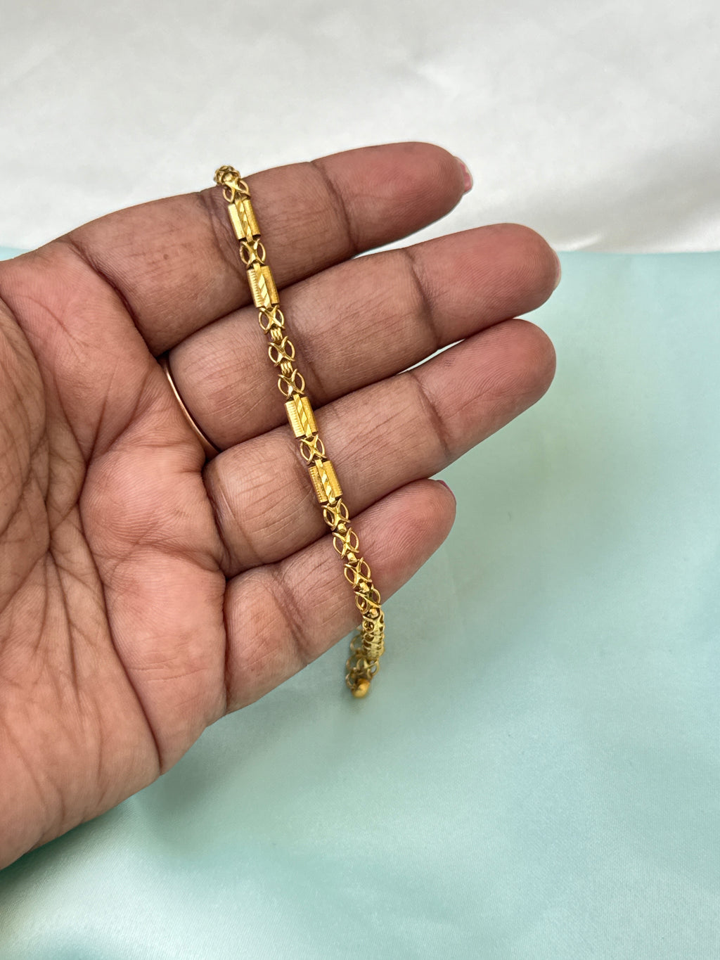Ph049 Panchaloham 7 inches 2.4 to 2.6 adjustable chain bracelet