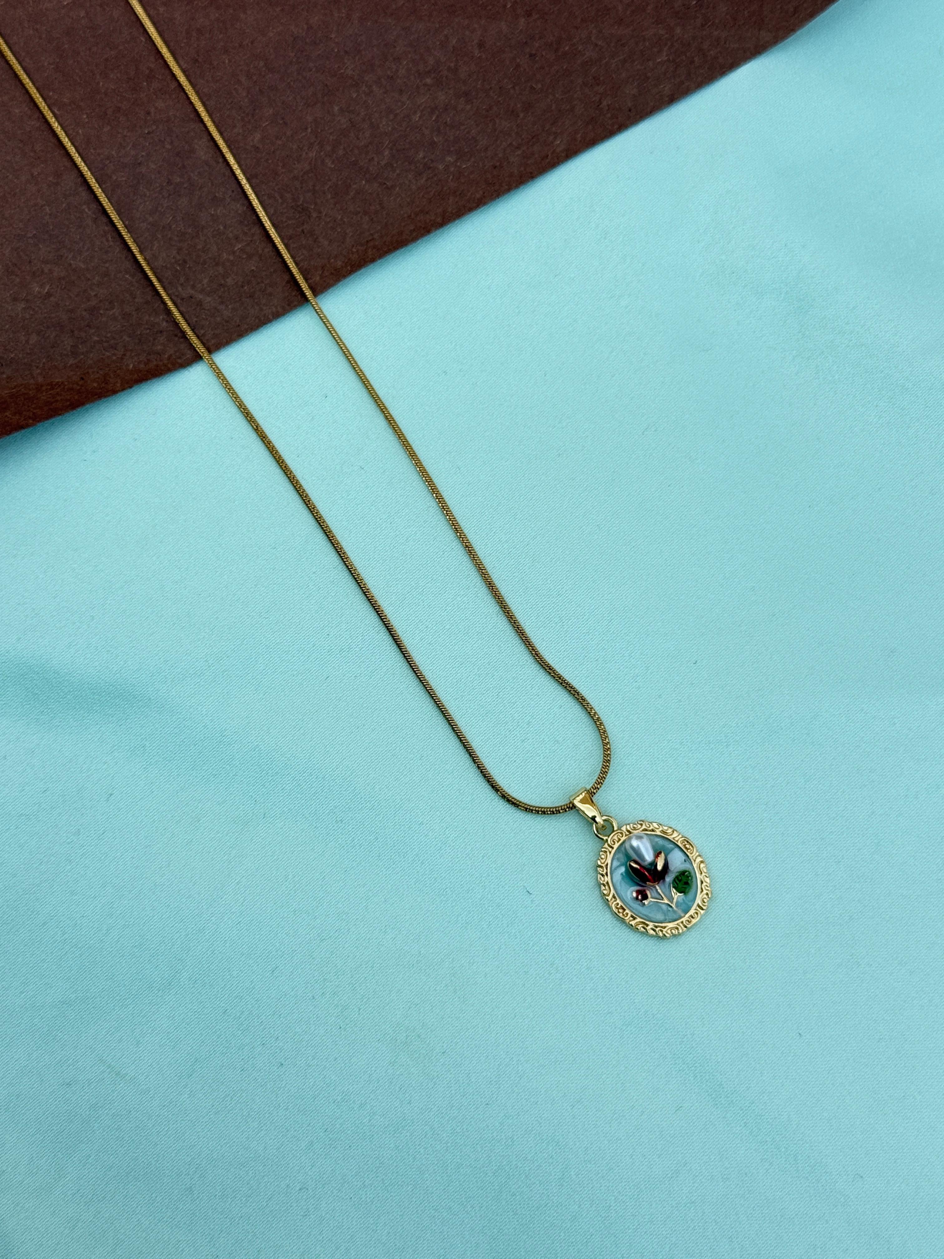 Dc048 anti tarnish single line flower 18inches daily chains