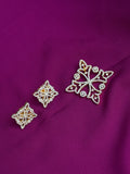 L033Diamond finish locket with earrings