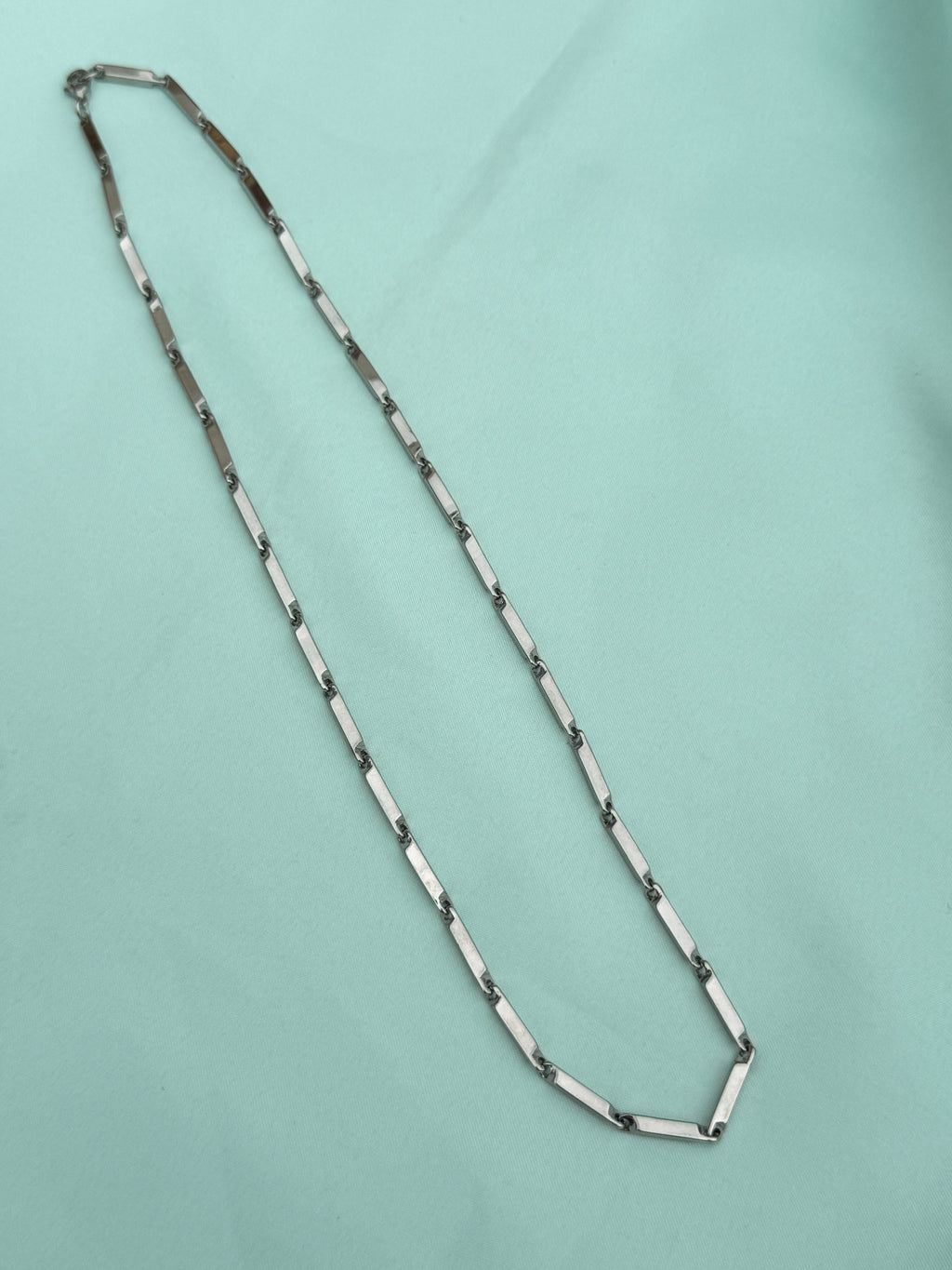 Mn050 anti tarnish silver color 22inches men’s daily wear chain