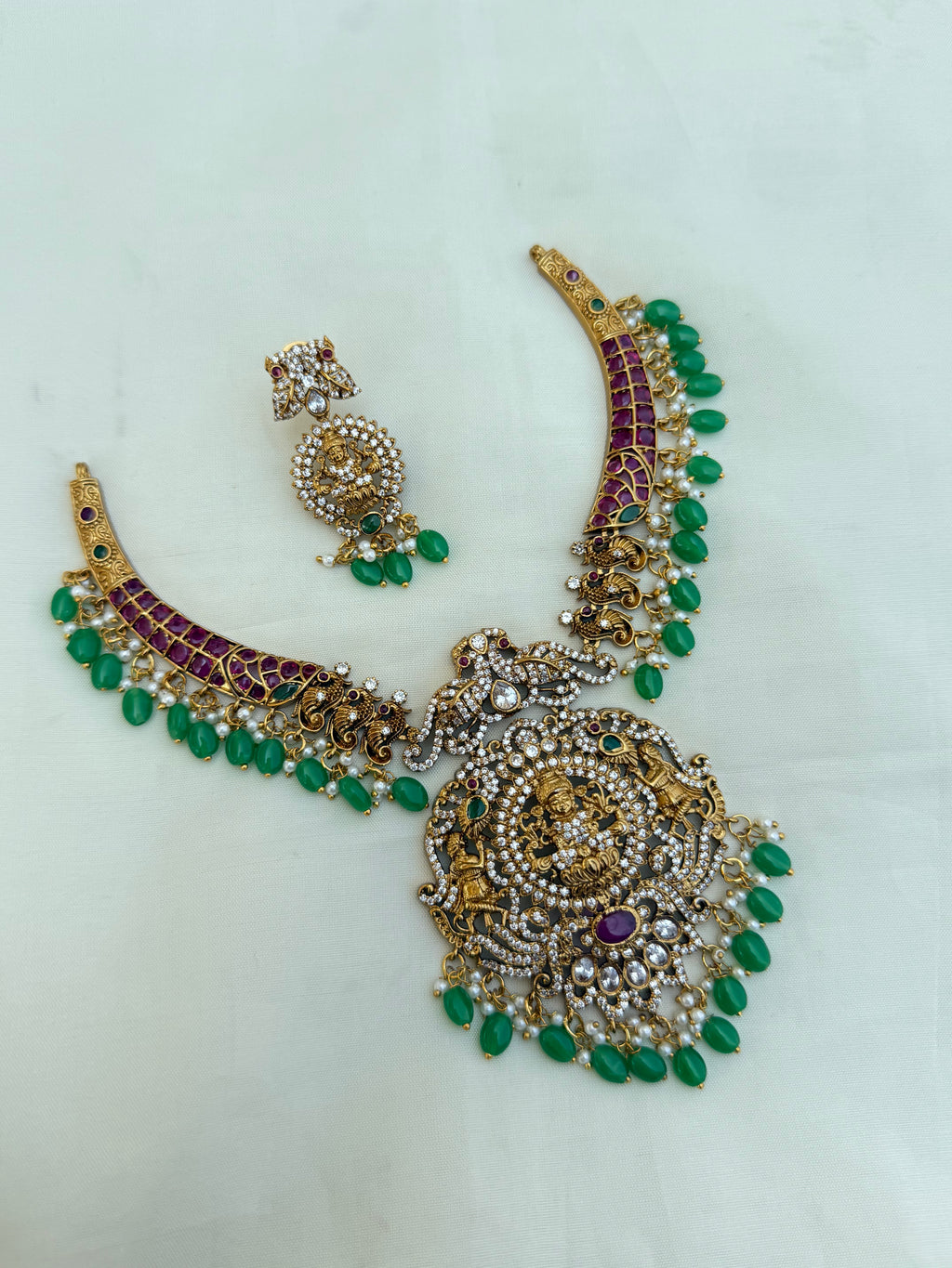Ns30006 kemp lakshmidevi kante neckset
