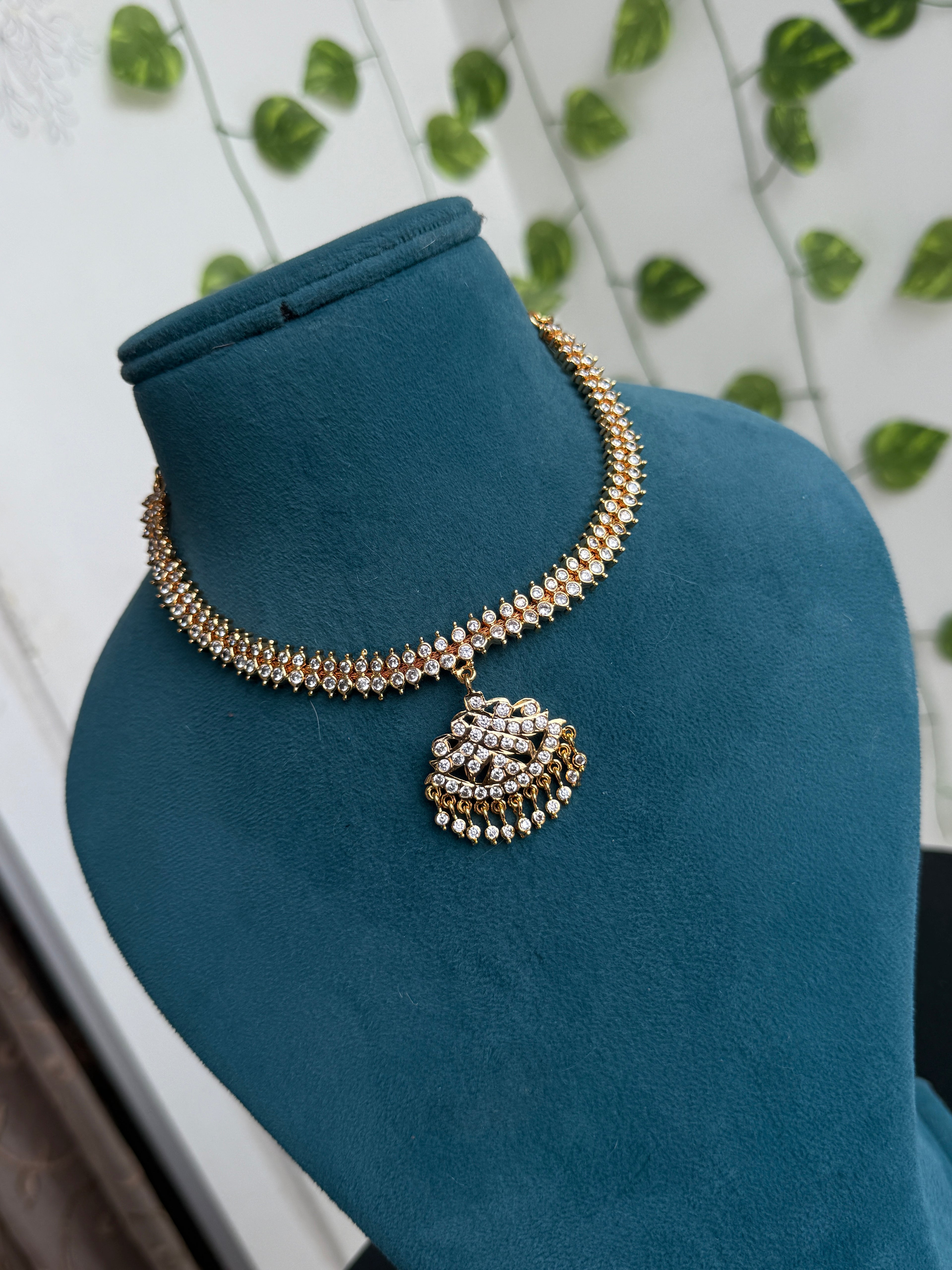 Ph388 panchaloham polished kante neckset