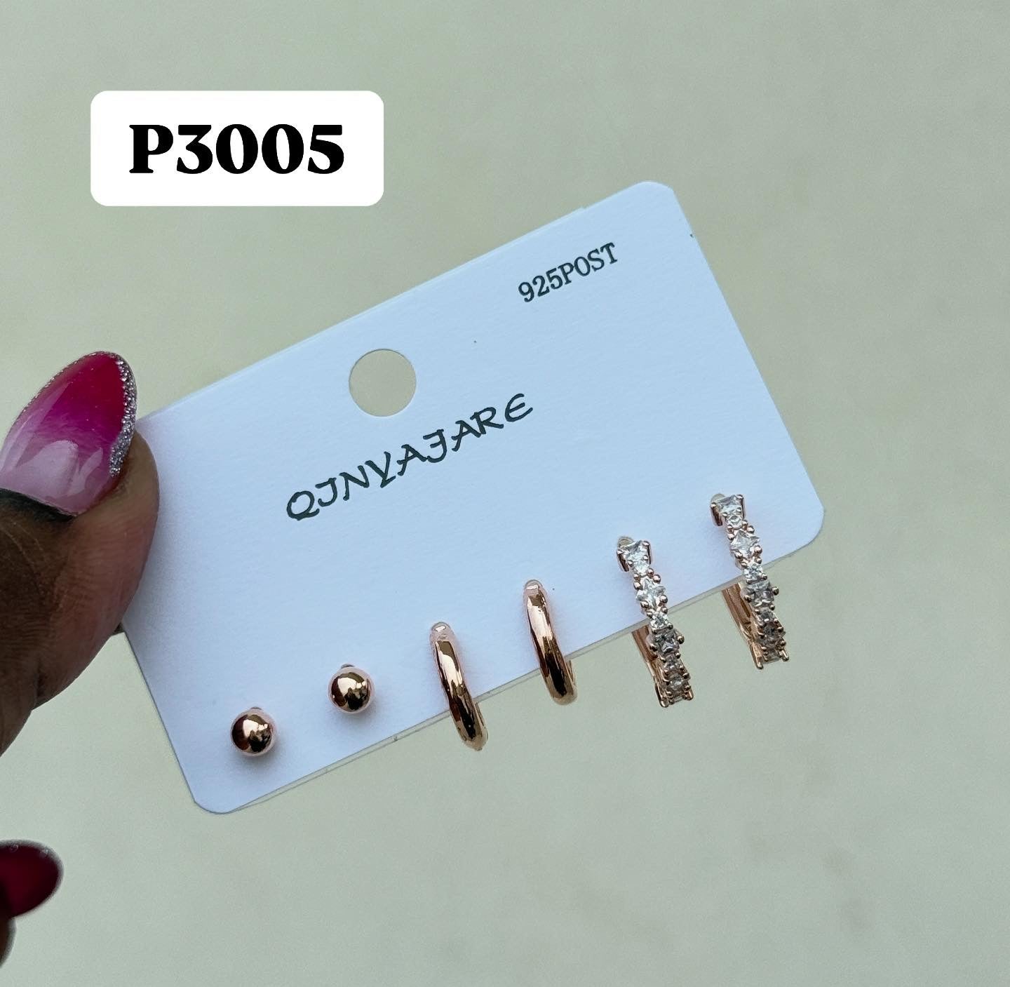 Pack of 3 studs
