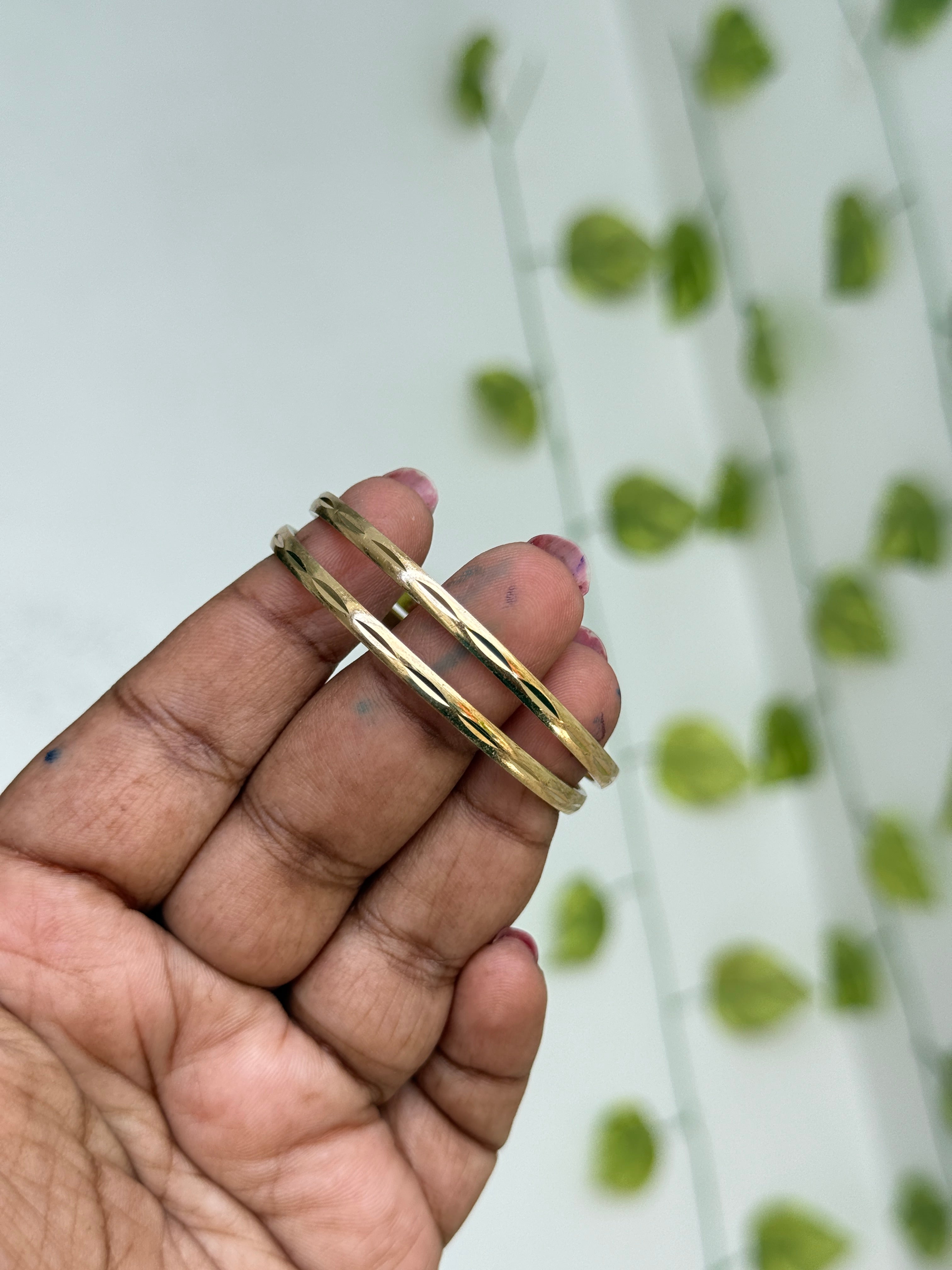 Kd062 Panchaloham unpolished kids bangles