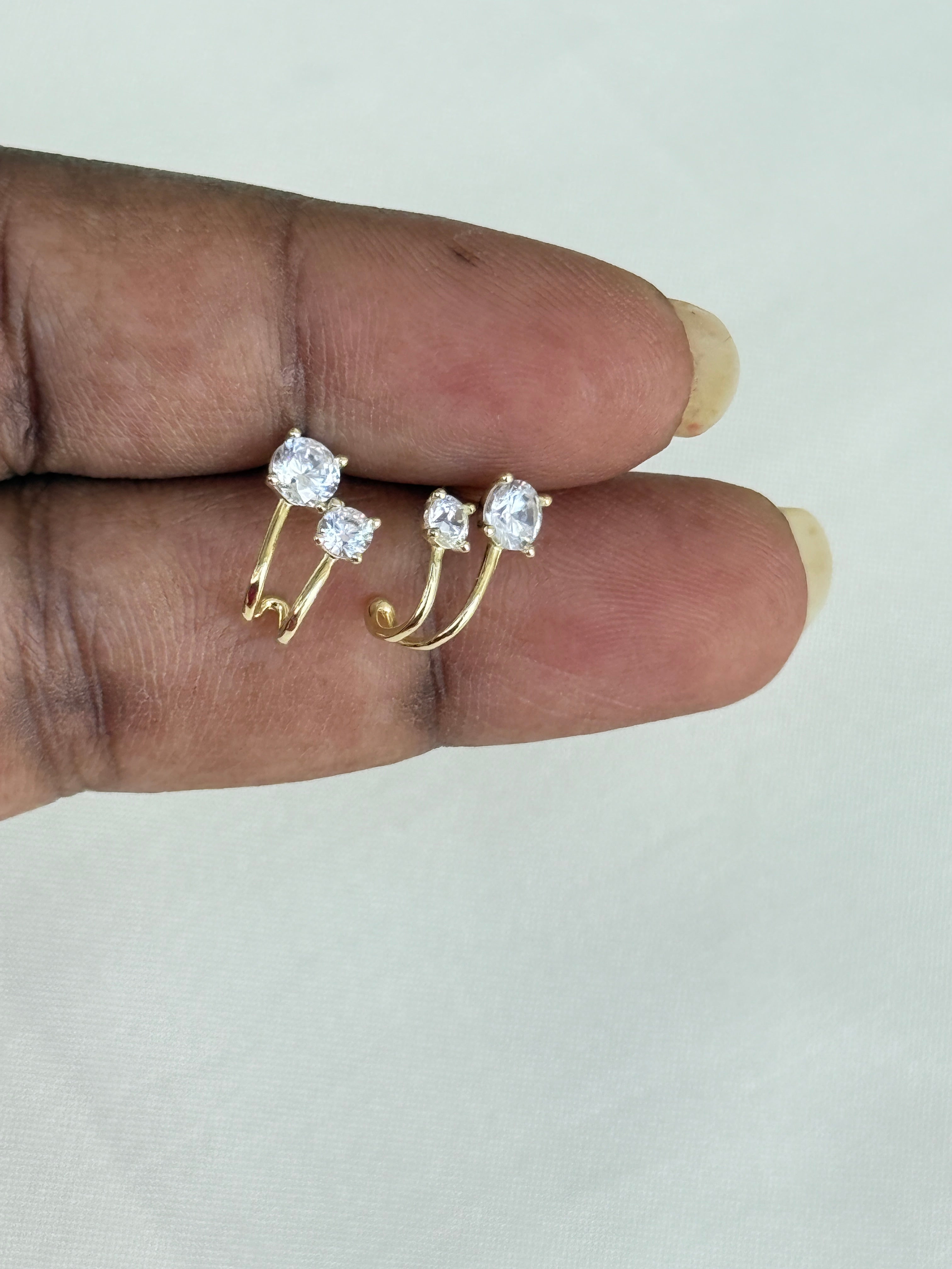Se025 92.5 silver hallmark j type studs