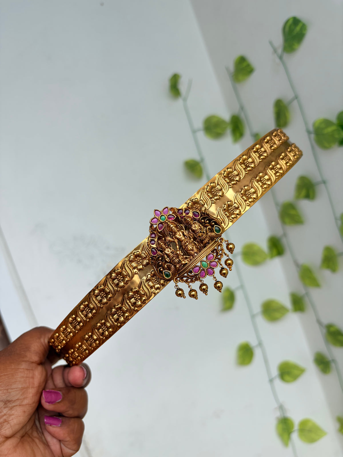 Kemp stone’s peacock flower design gold balls adults hipbelt hb820