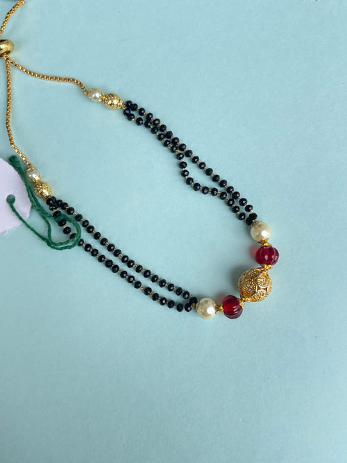 Adjustable blackbeads bracelet br504