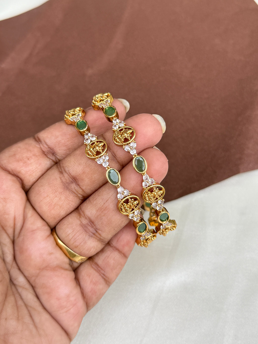 Sb110 Lakshmi Devi emerald bangles