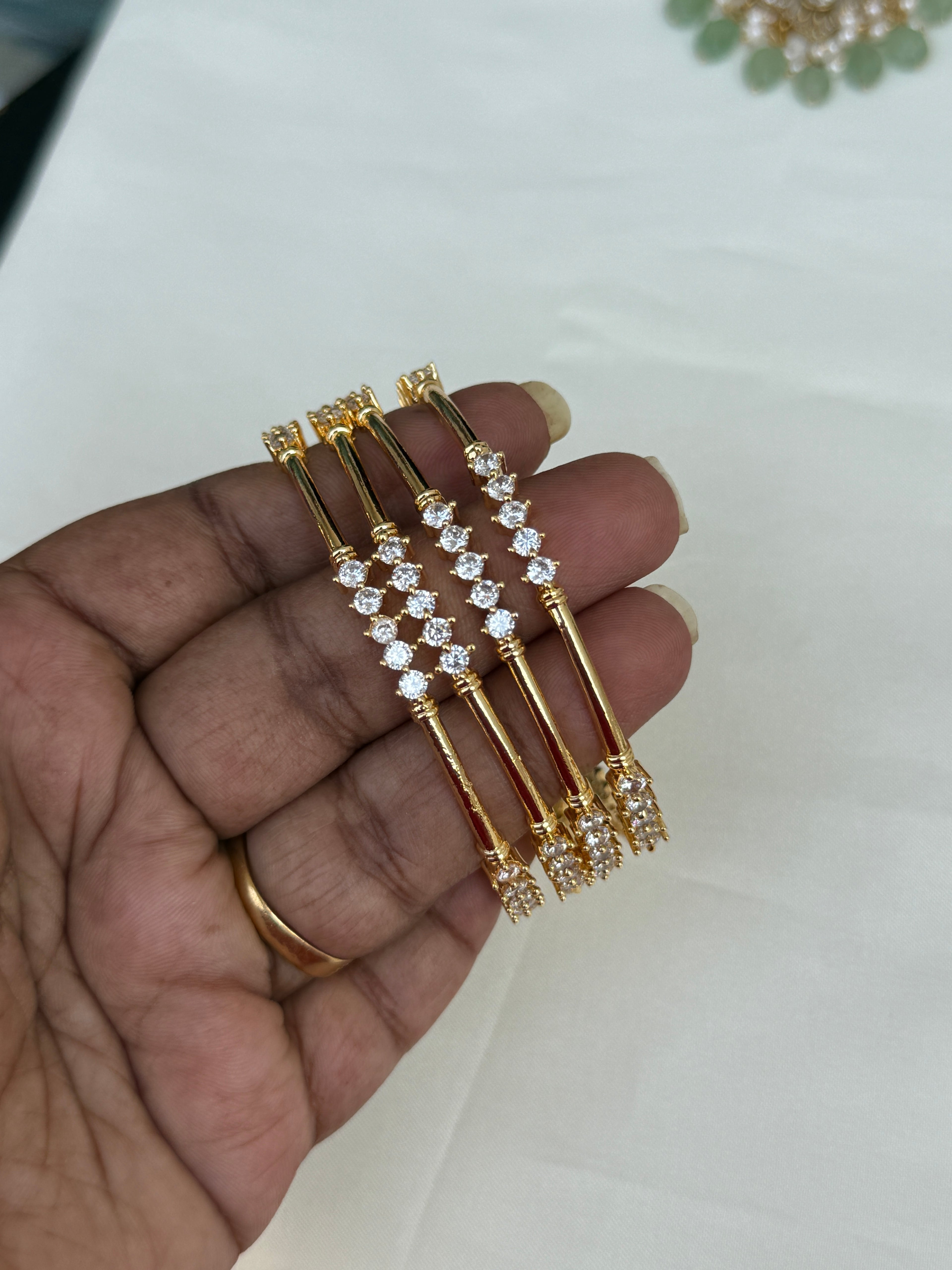 Sb115 slim diamond replica bangles