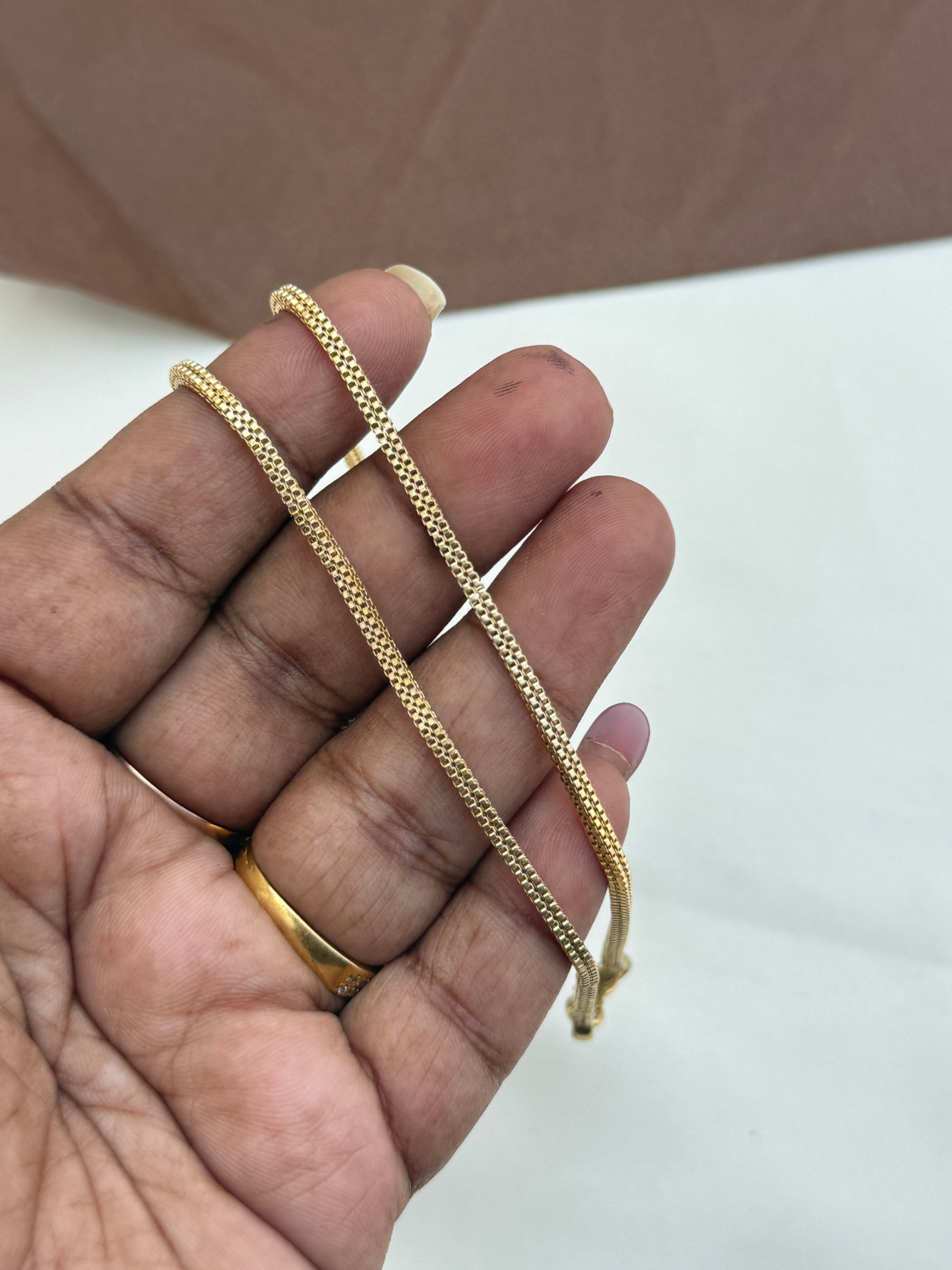 Ak113 panchaloham unpolished anklets