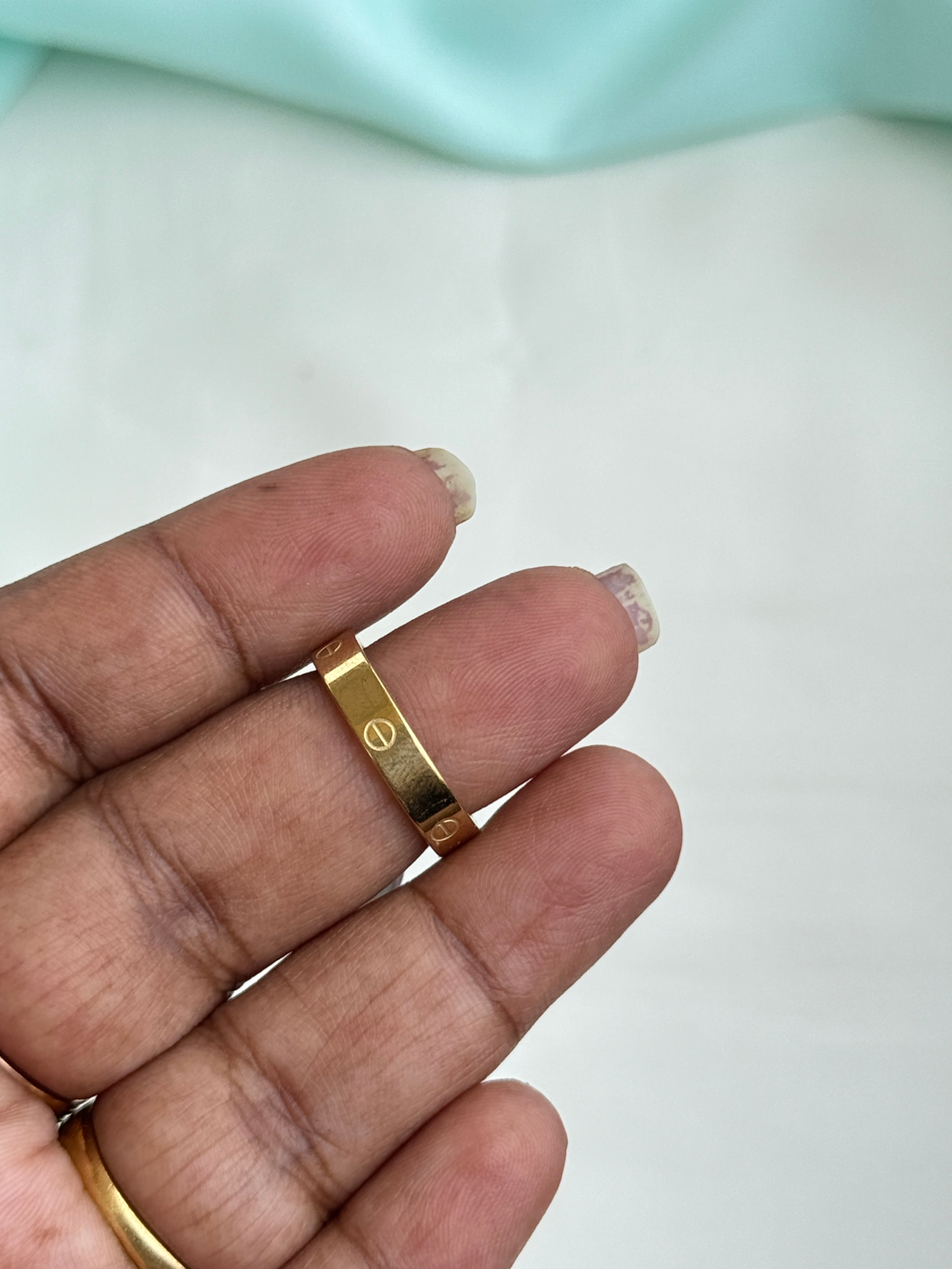 Rg403 anti tarnish finger rings