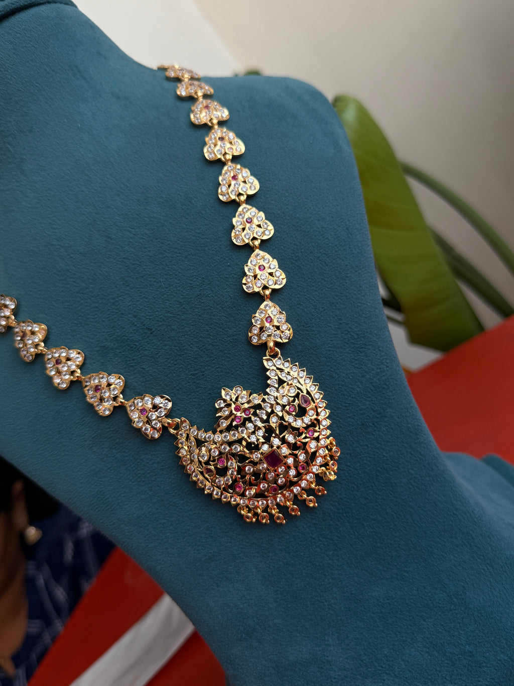 Ph250 pure panchaloham long haram with pendent