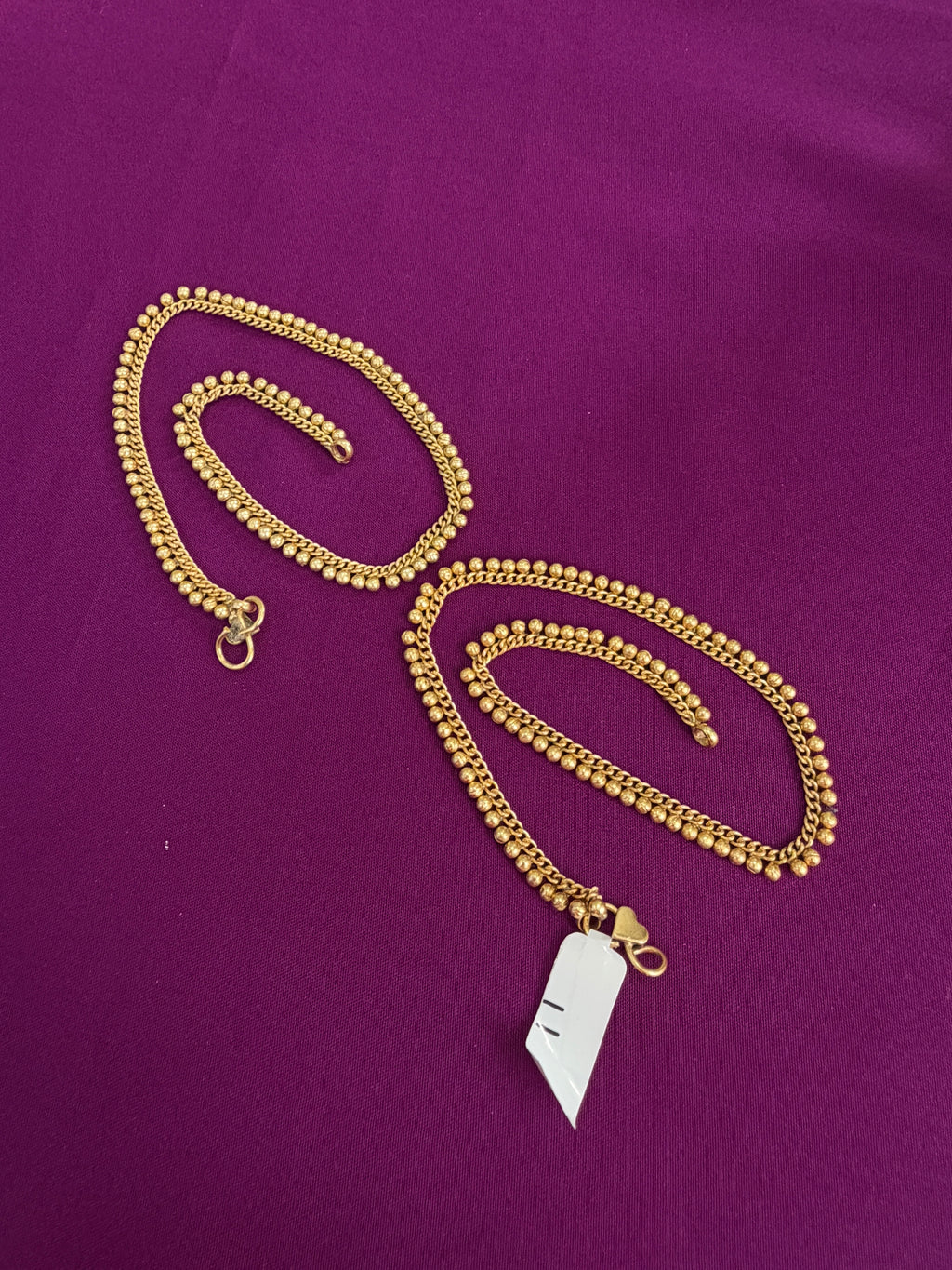 Ak151 Panchaloham unpolished anklets