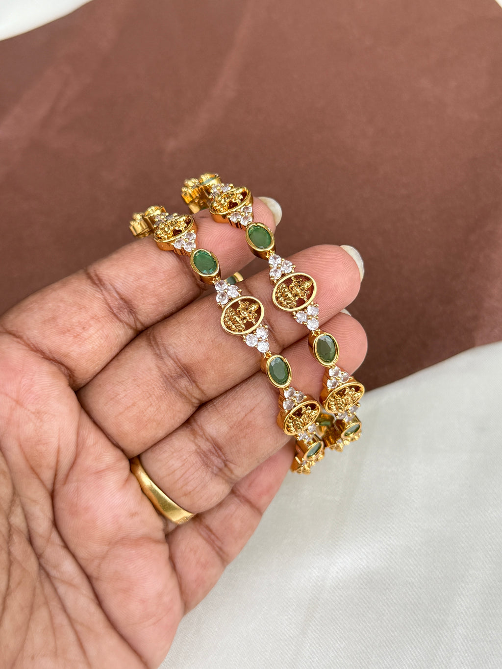 Sb110 Lakshmi Devi emerald bangles