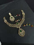 NS387 Cz Changable neckset with earrings